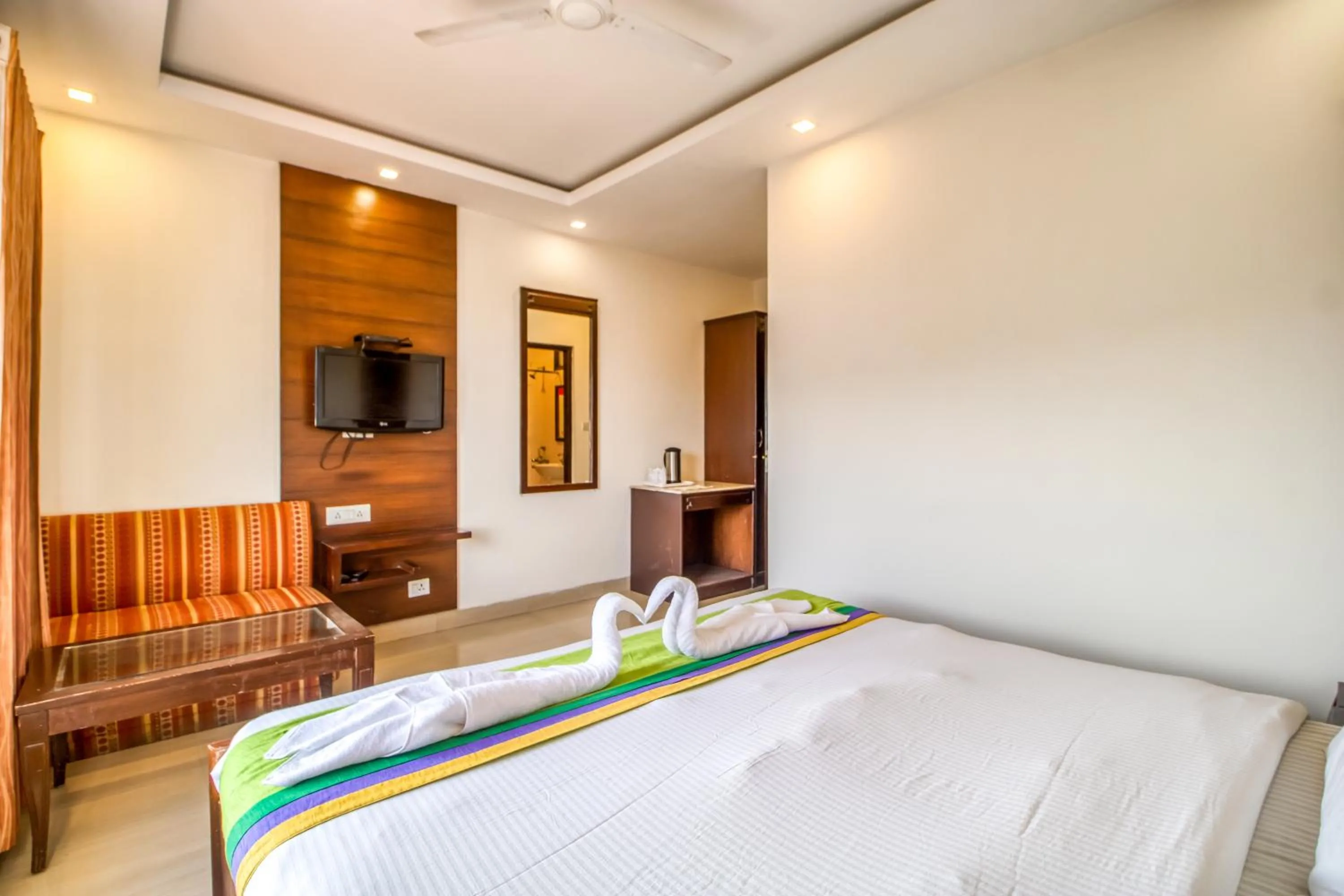 Bed in Deep Hotel