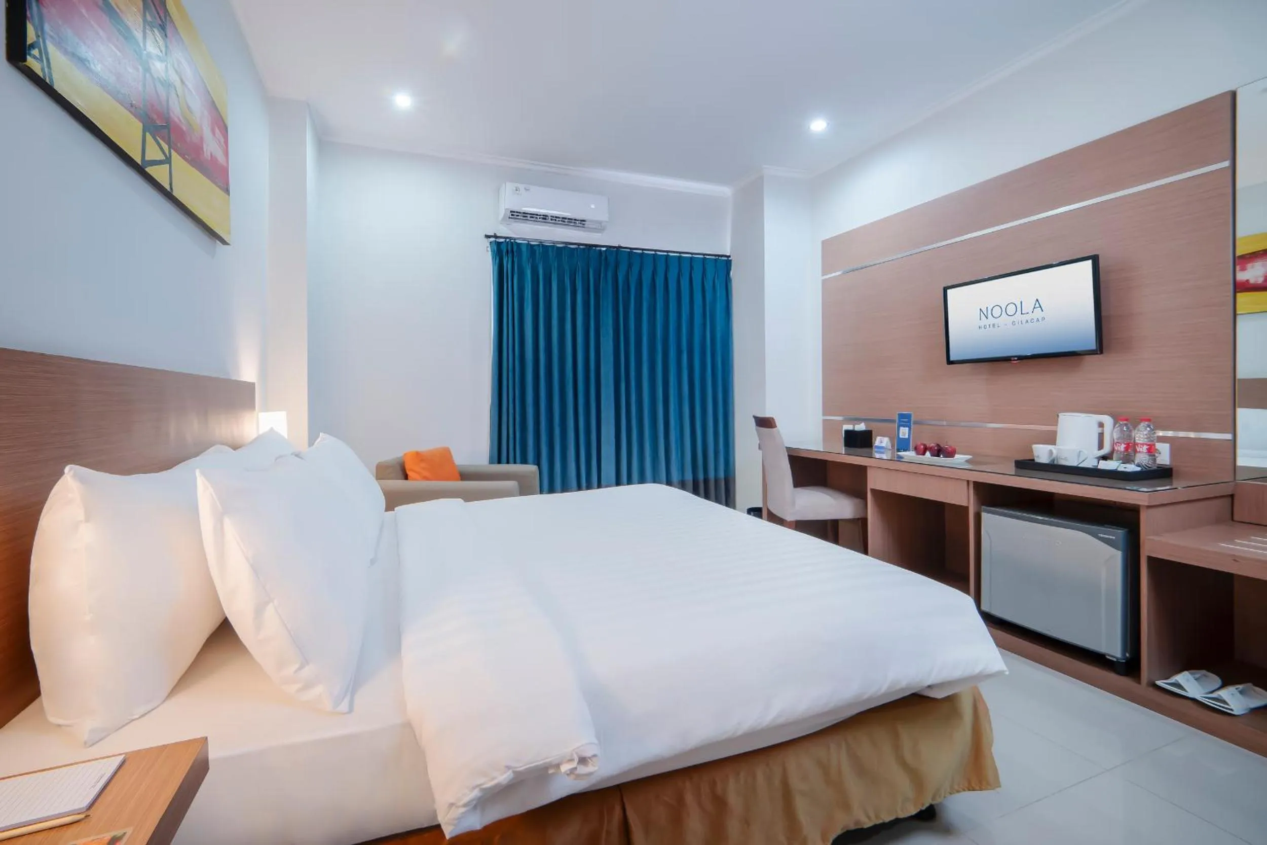 Bed in Noola Hotel Cilacap
