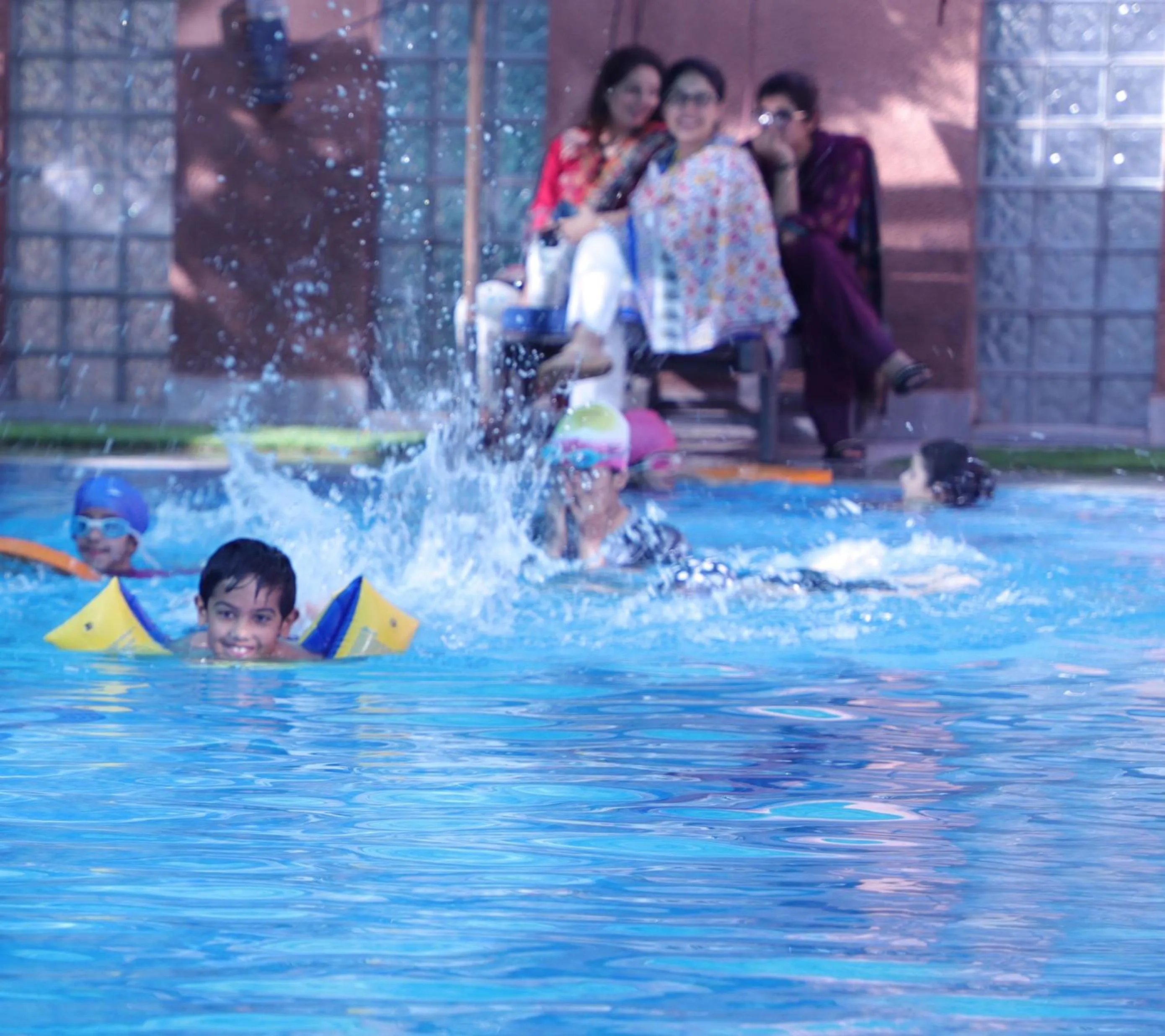 Pool view in The Residency Hotel