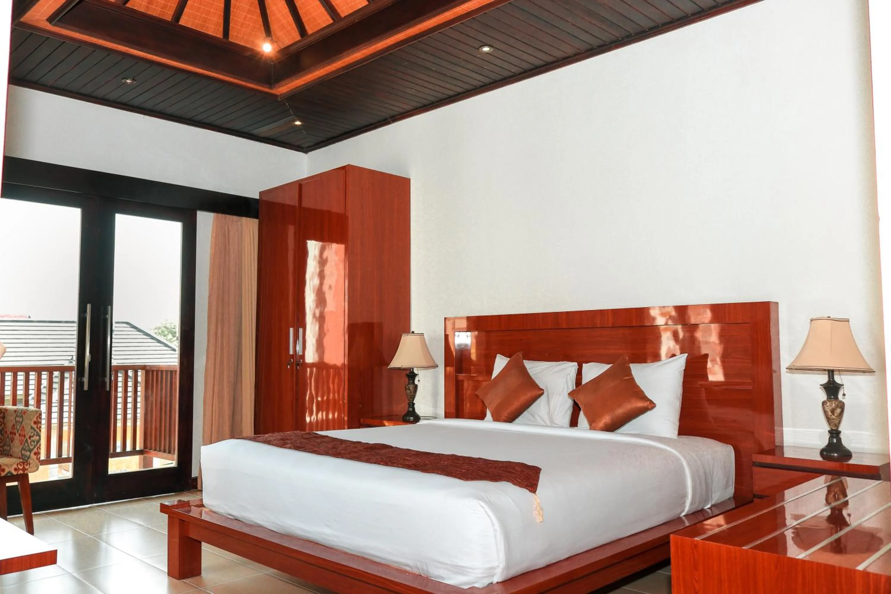 Bed in Argya Santi Suite and Villas