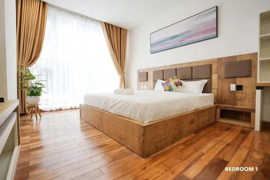 Bed in Modern & Charming Penthouse 5BRs in Da Nang Center