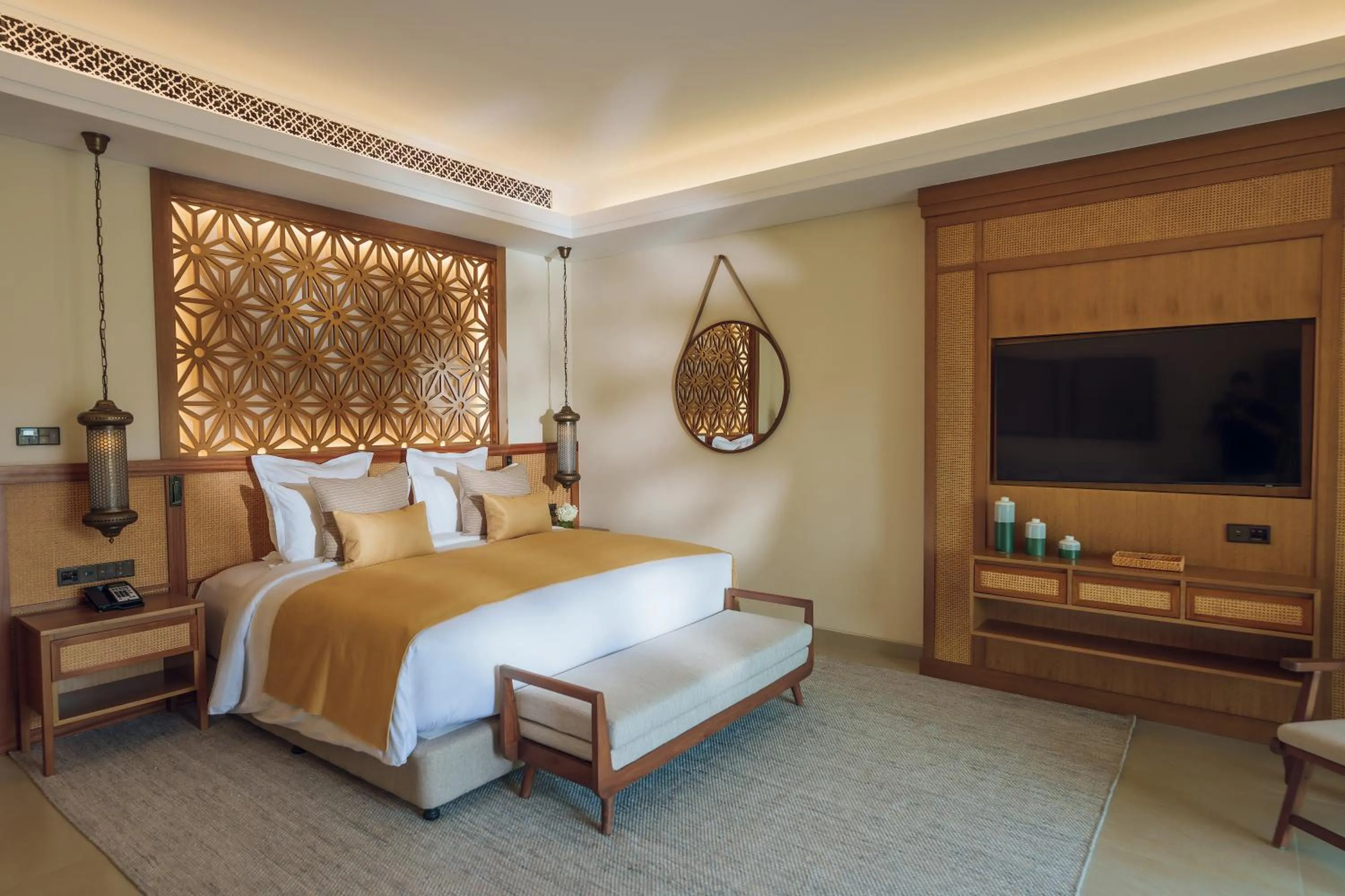 Bedroom, Bed in Naama Beach Villas & Spa