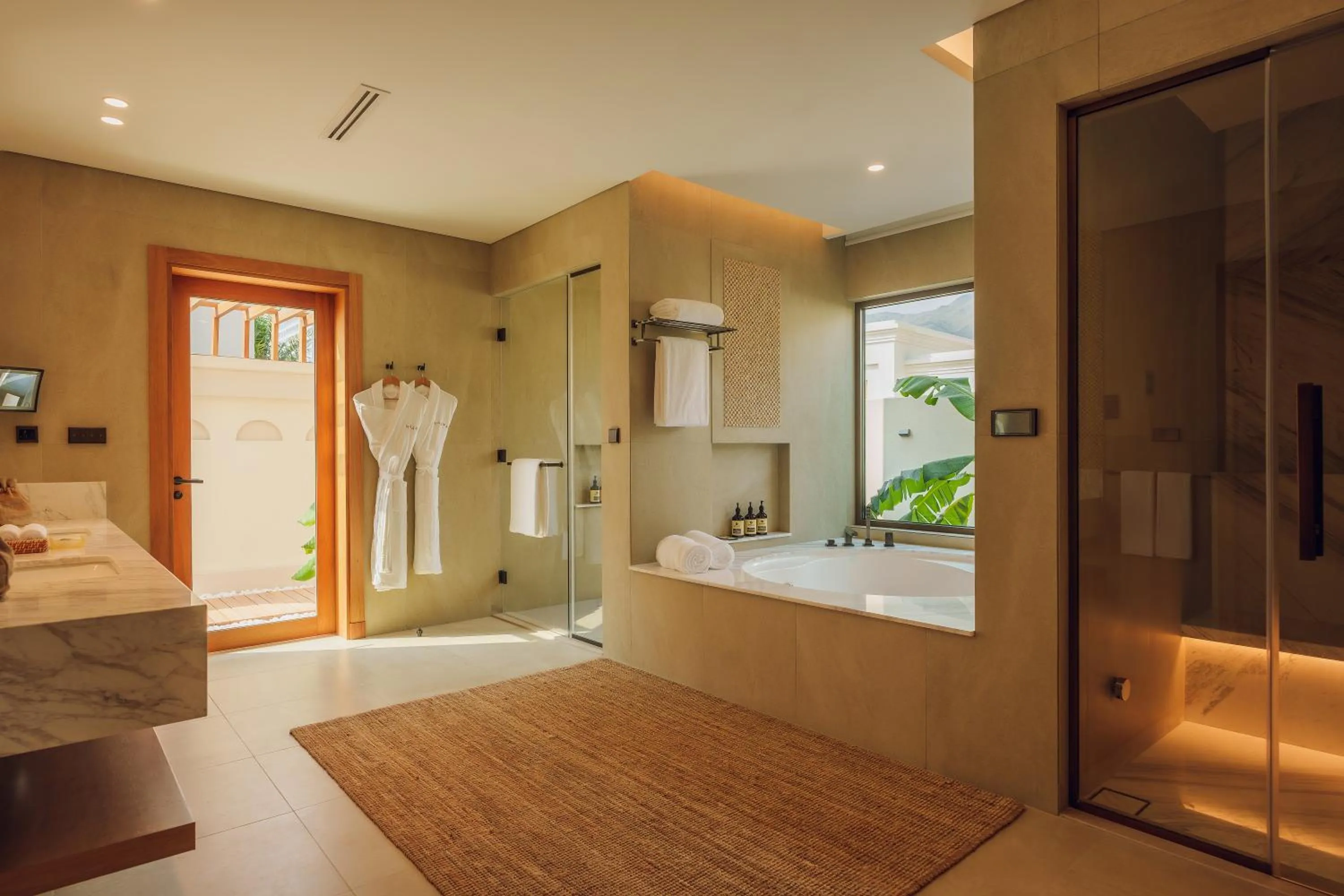 Bathroom in Naama Beach Villas & Spa