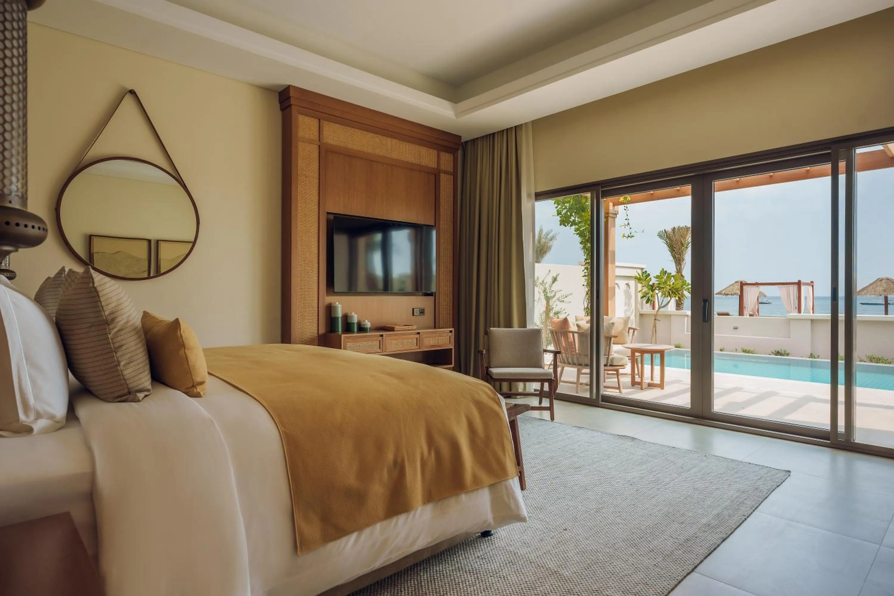 Bedroom, Bed in Naama Beach Villas & Spa