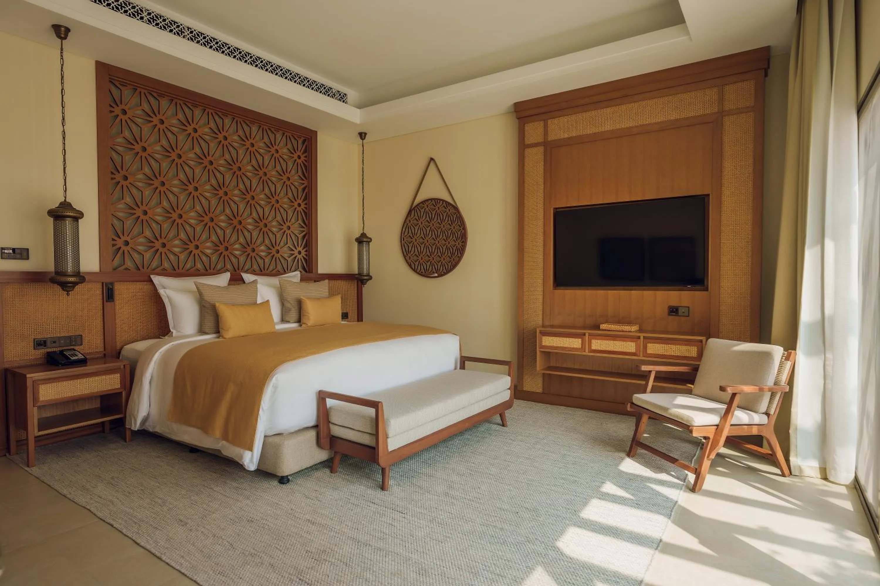 Bedroom, Bed in Naama Beach Villas & Spa