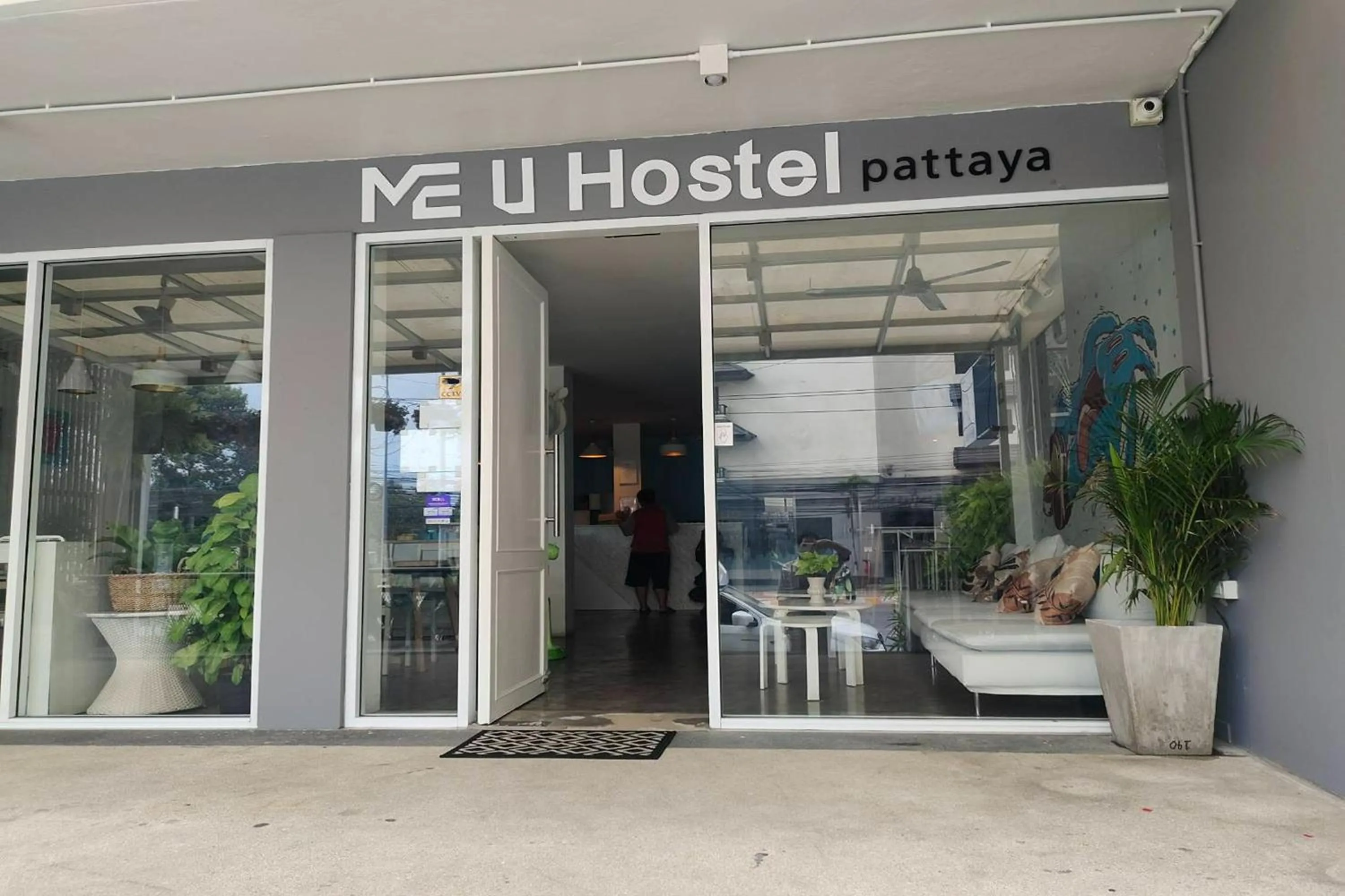 Facade/entrance in ME U Hostel Pattaya
