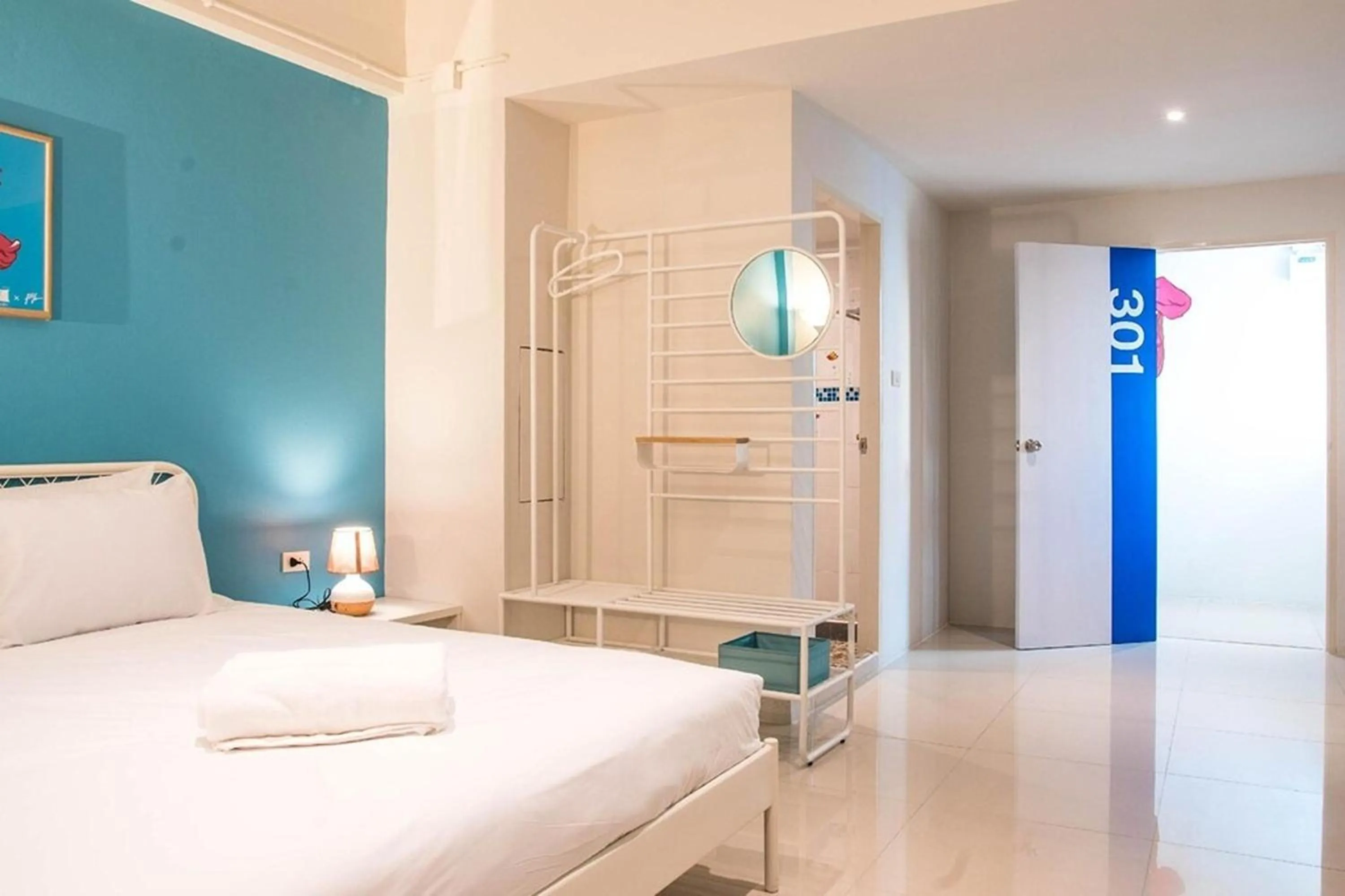 Bedroom, Bed in ME U Hostel Pattaya