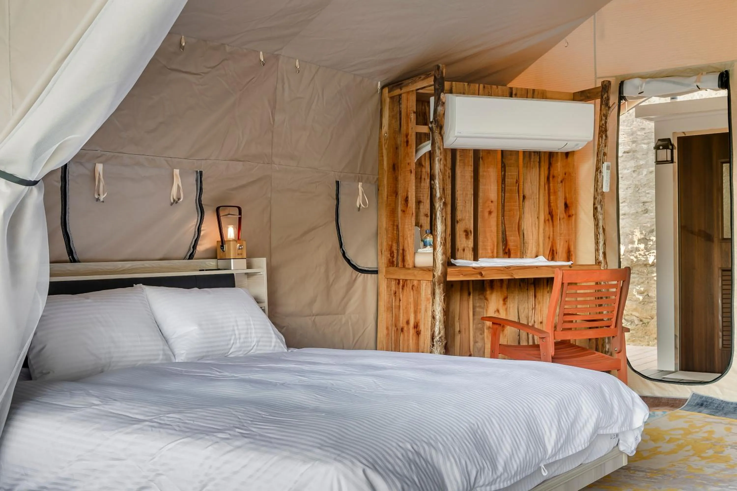 Bed in Grow Tree Glamping