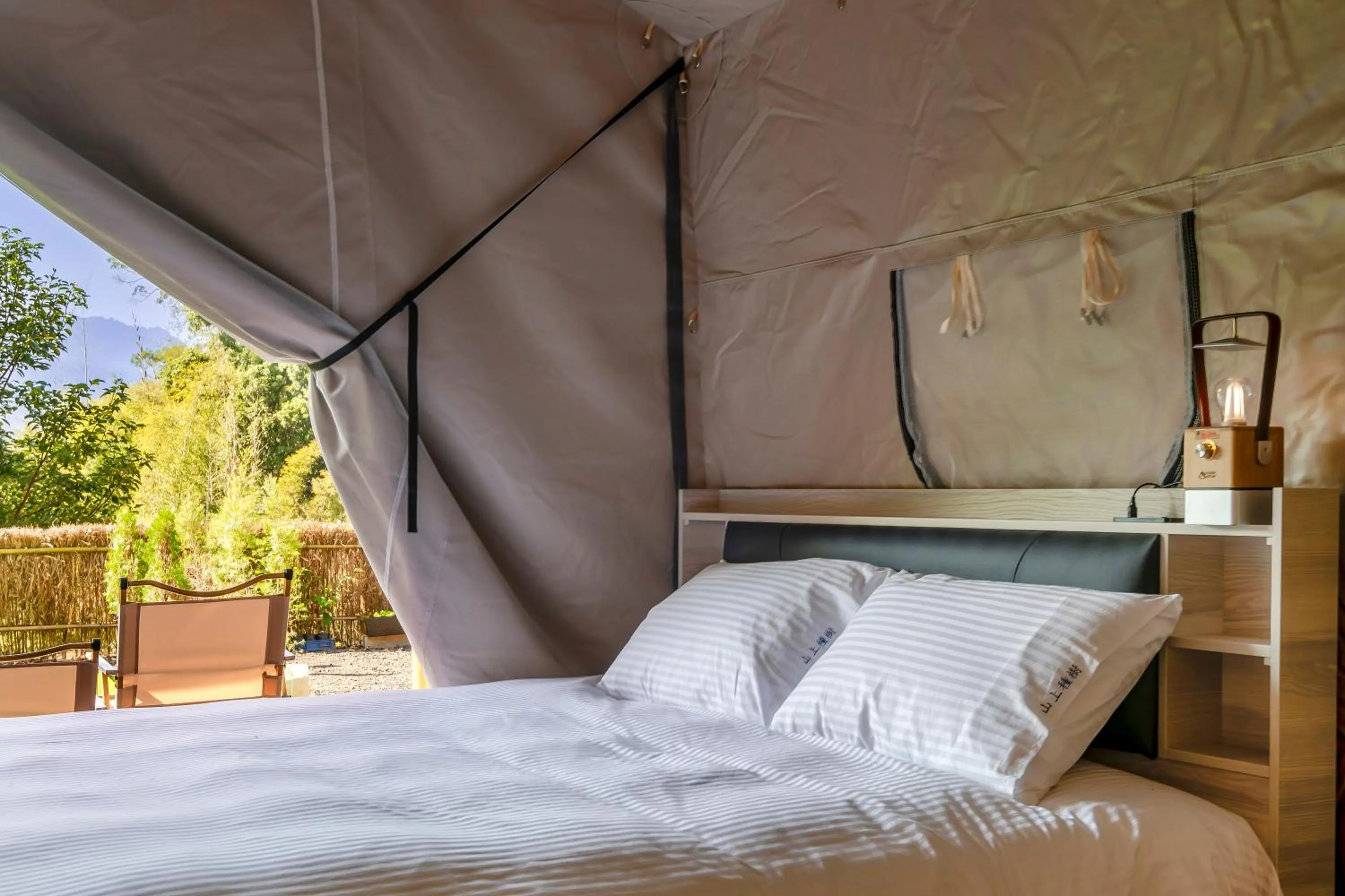 Bed in Grow Tree Glamping