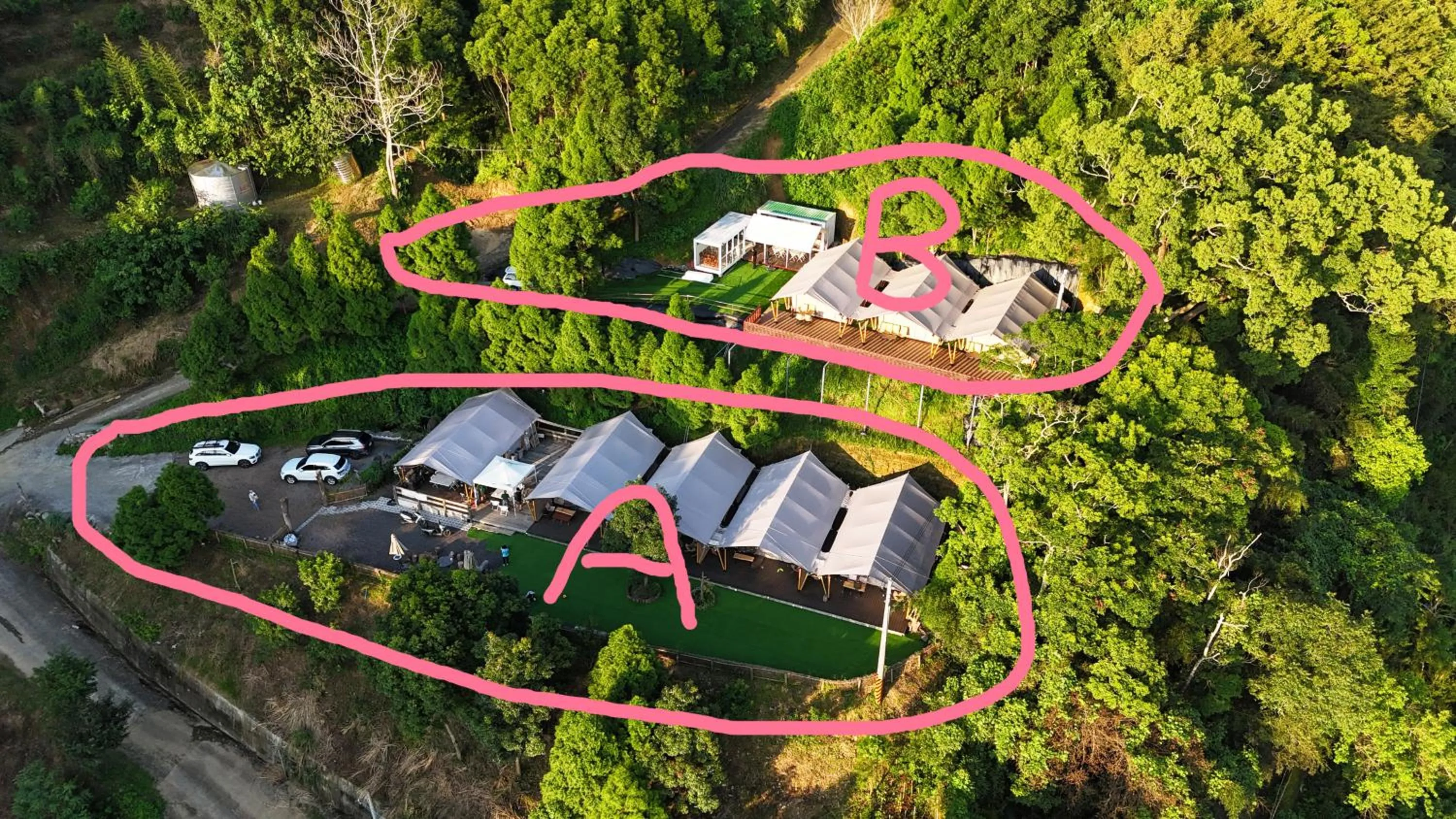 Property building in Grow Tree Glamping