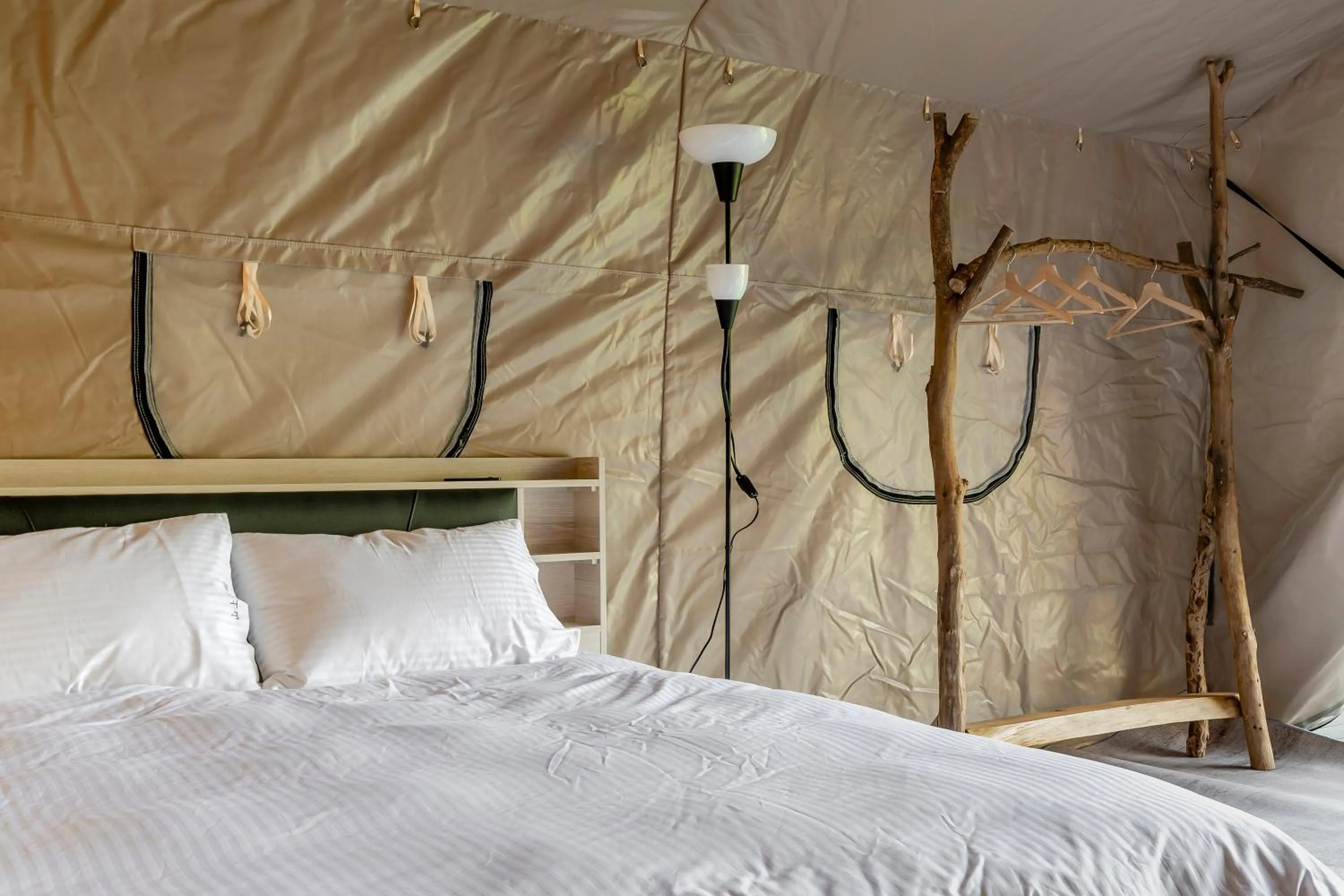 Bed in Grow Tree Glamping