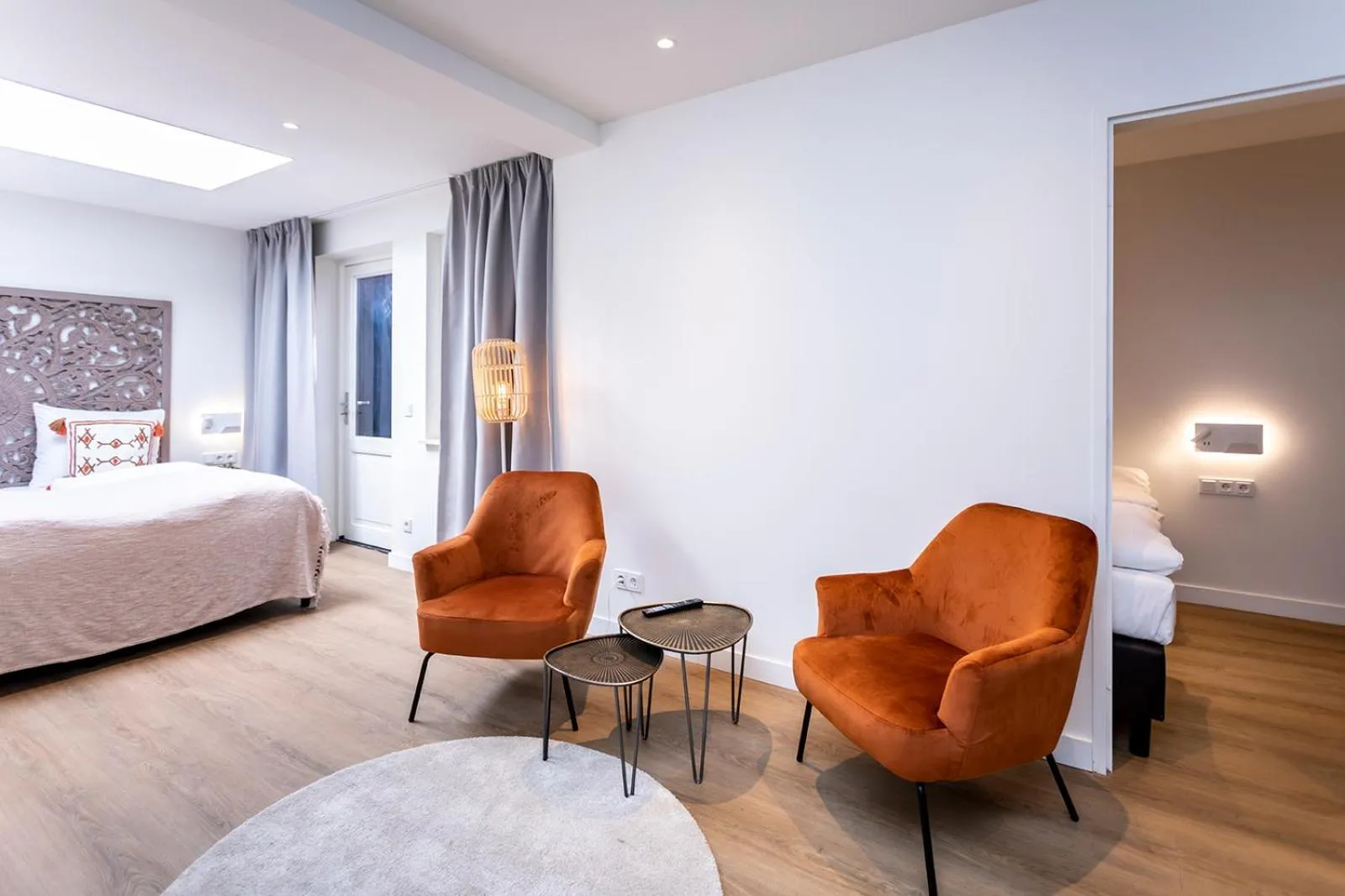 Seating area, Bed in Hotel Botterweck