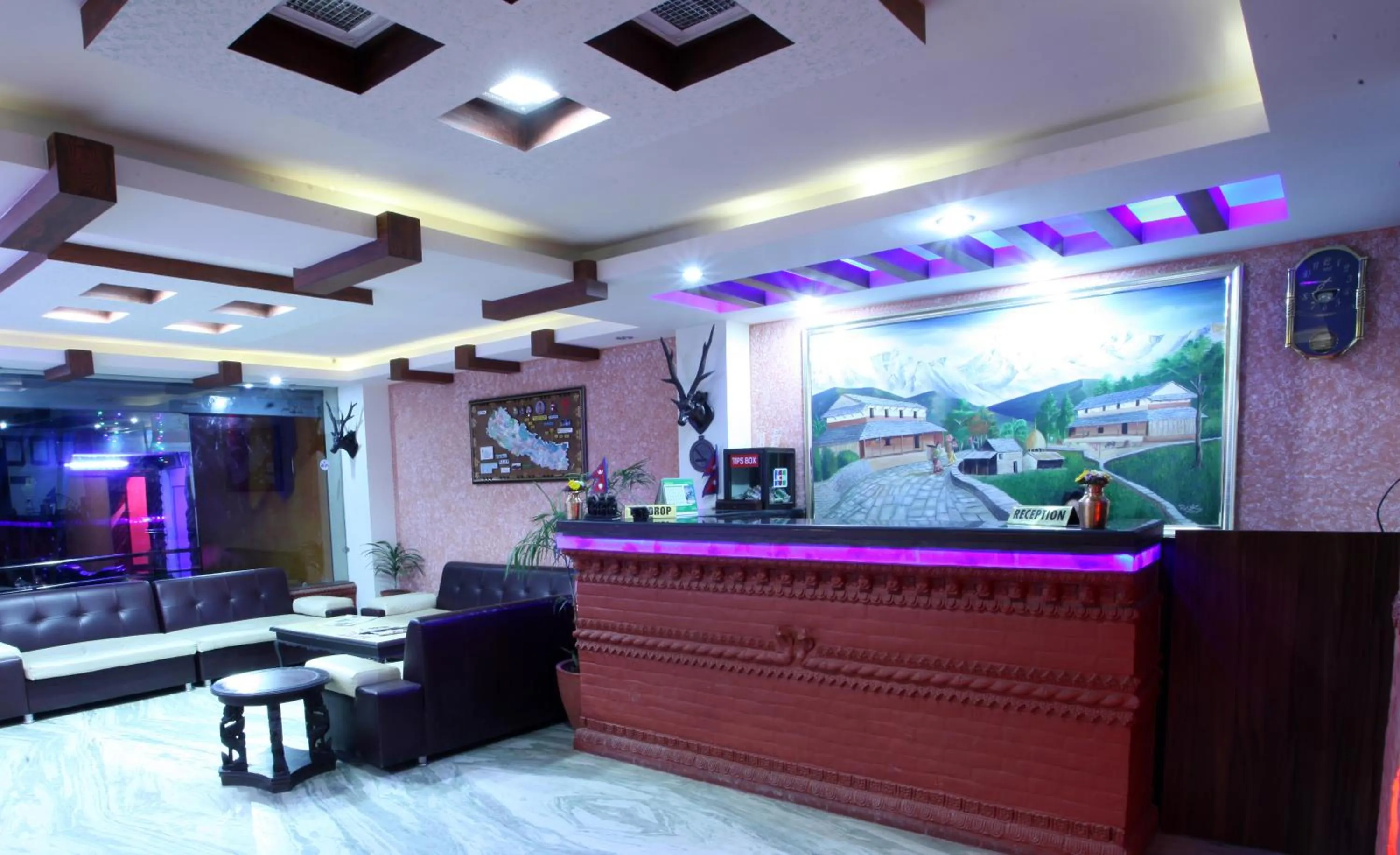 Lobby or reception in Alpine Hotel & Apartment