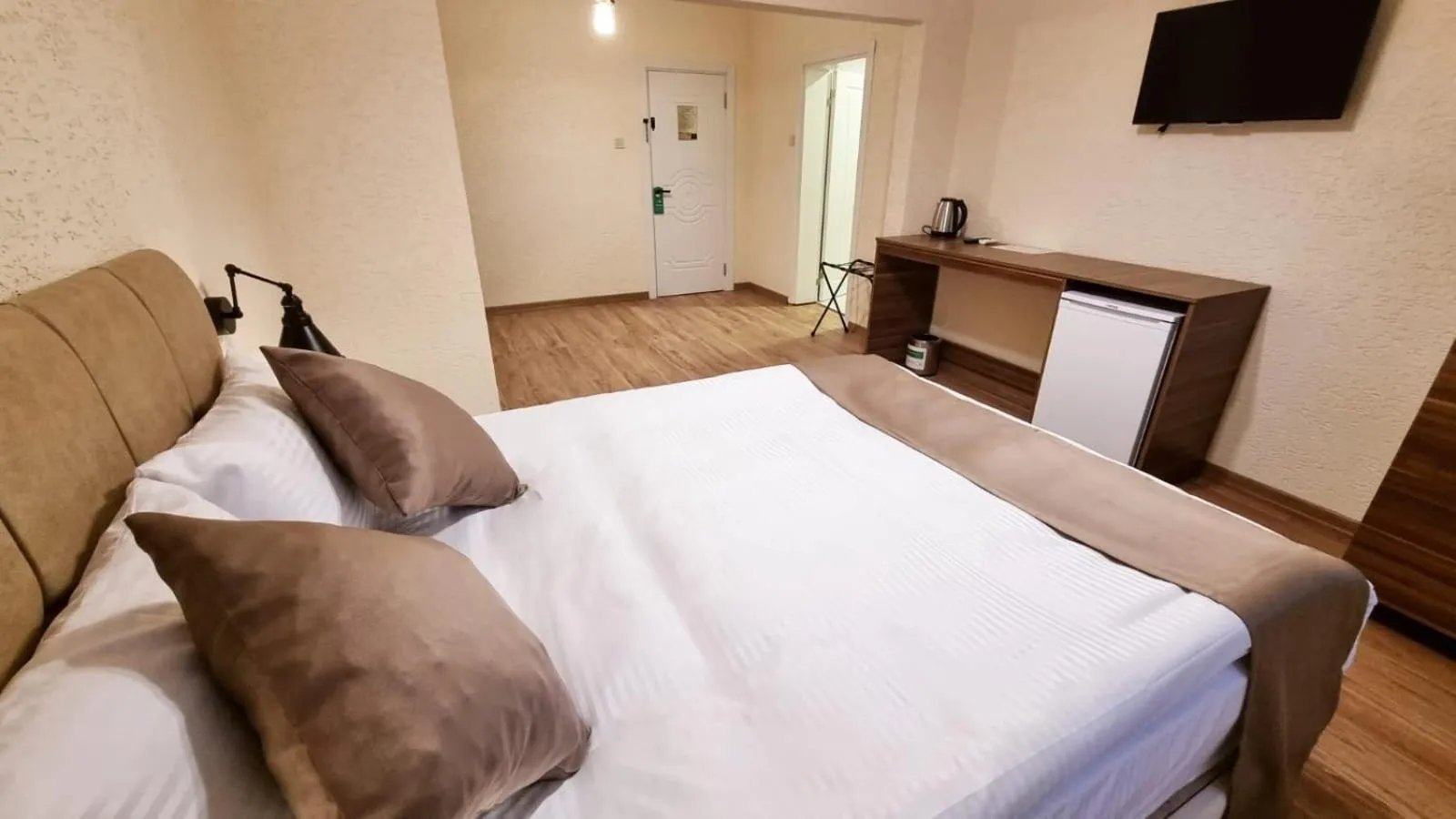 Bed in La Pearl Konaklama