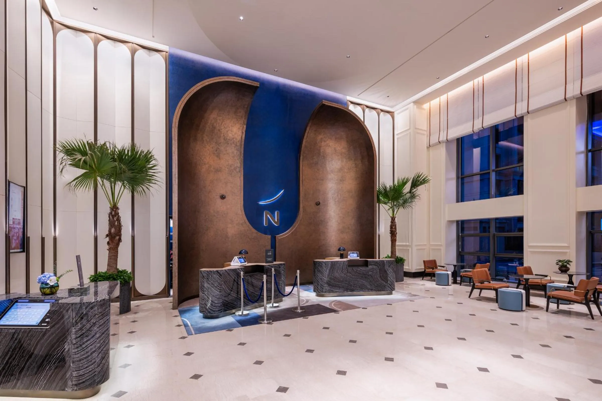 Seating area in Novotel Shanghai JingAn