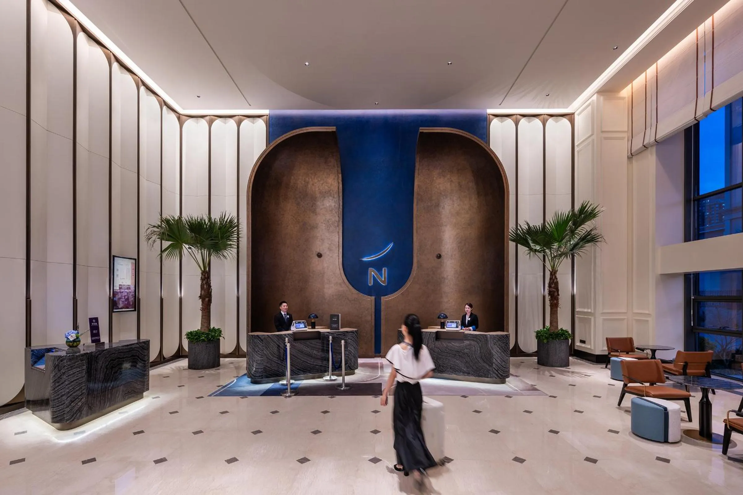 Lobby or reception in Novotel Shanghai JingAn
