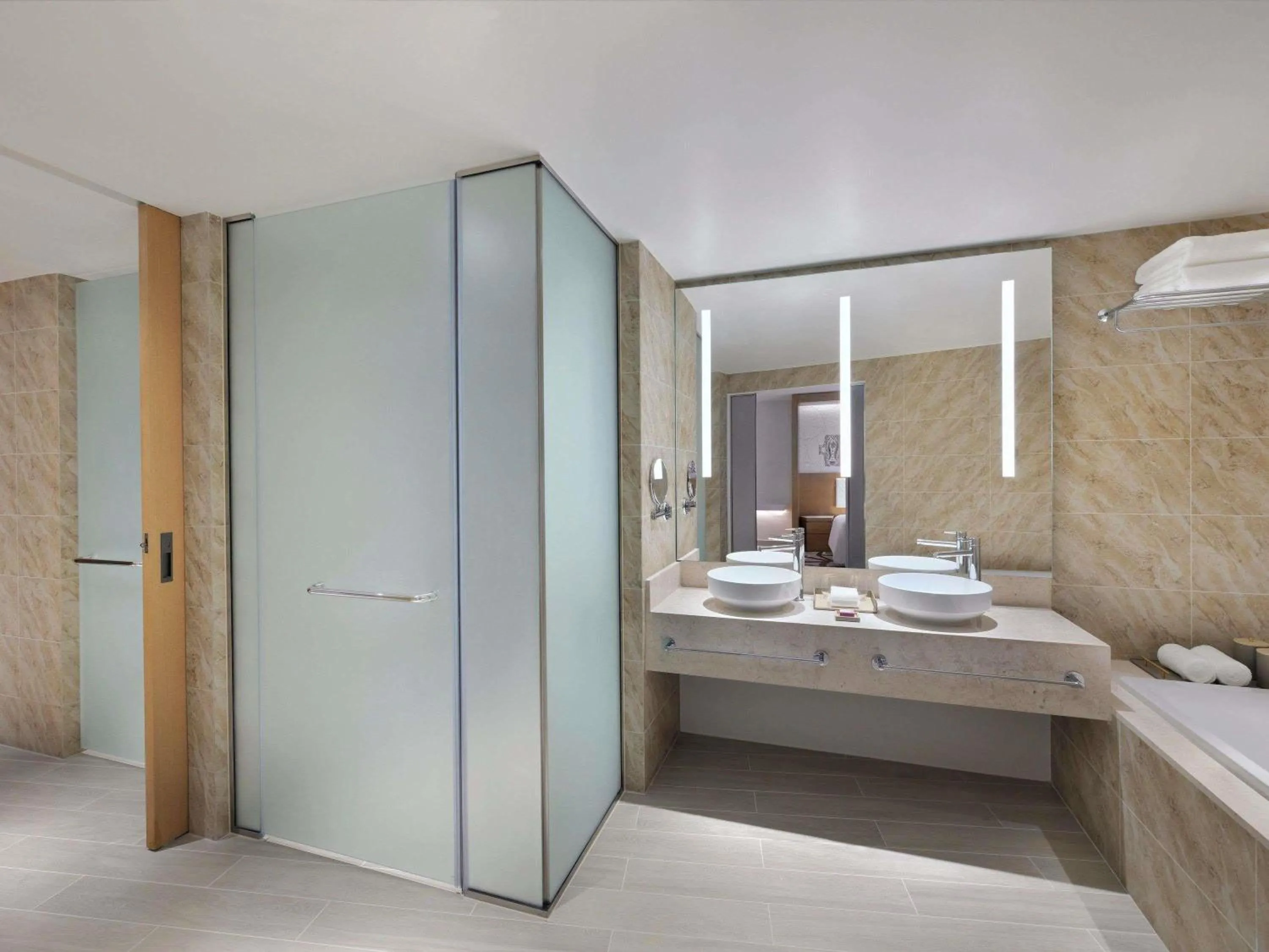 Bedroom in Mövenpick Hotel & Apartments Ghala Muscat