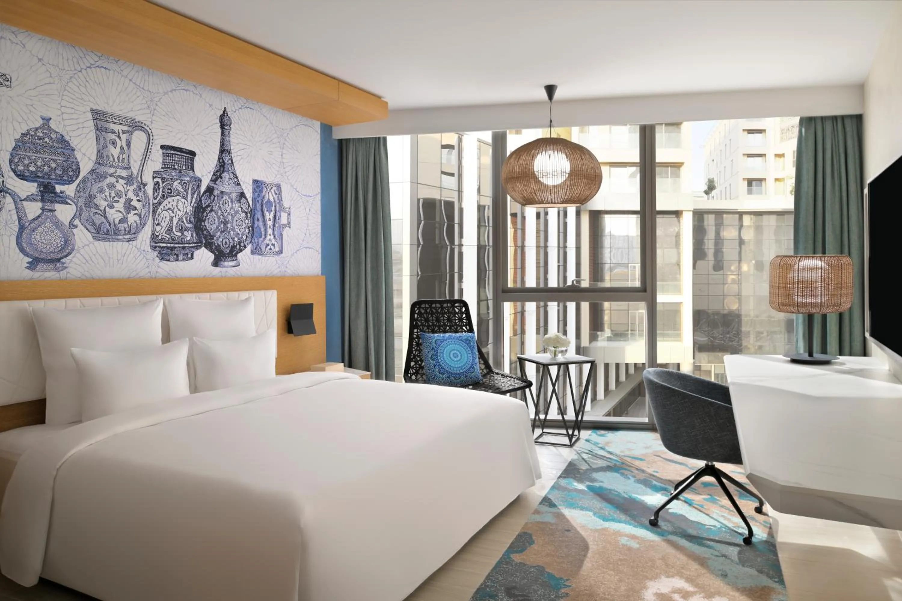 Guests, Bed in Mövenpick Hotel & Apartments Ghala Muscat