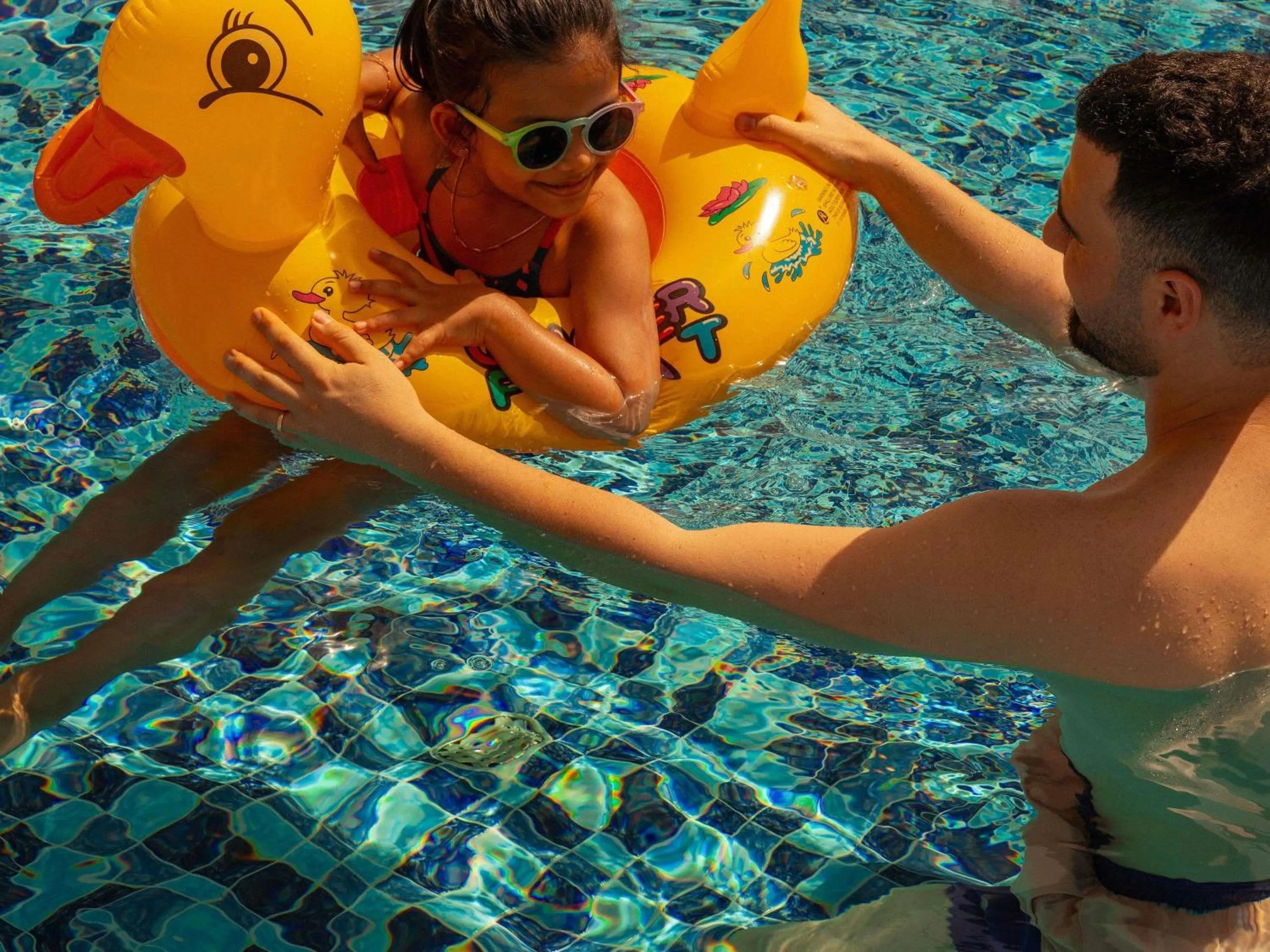 Pool view in Mövenpick Hotel & Apartments Ghala Muscat