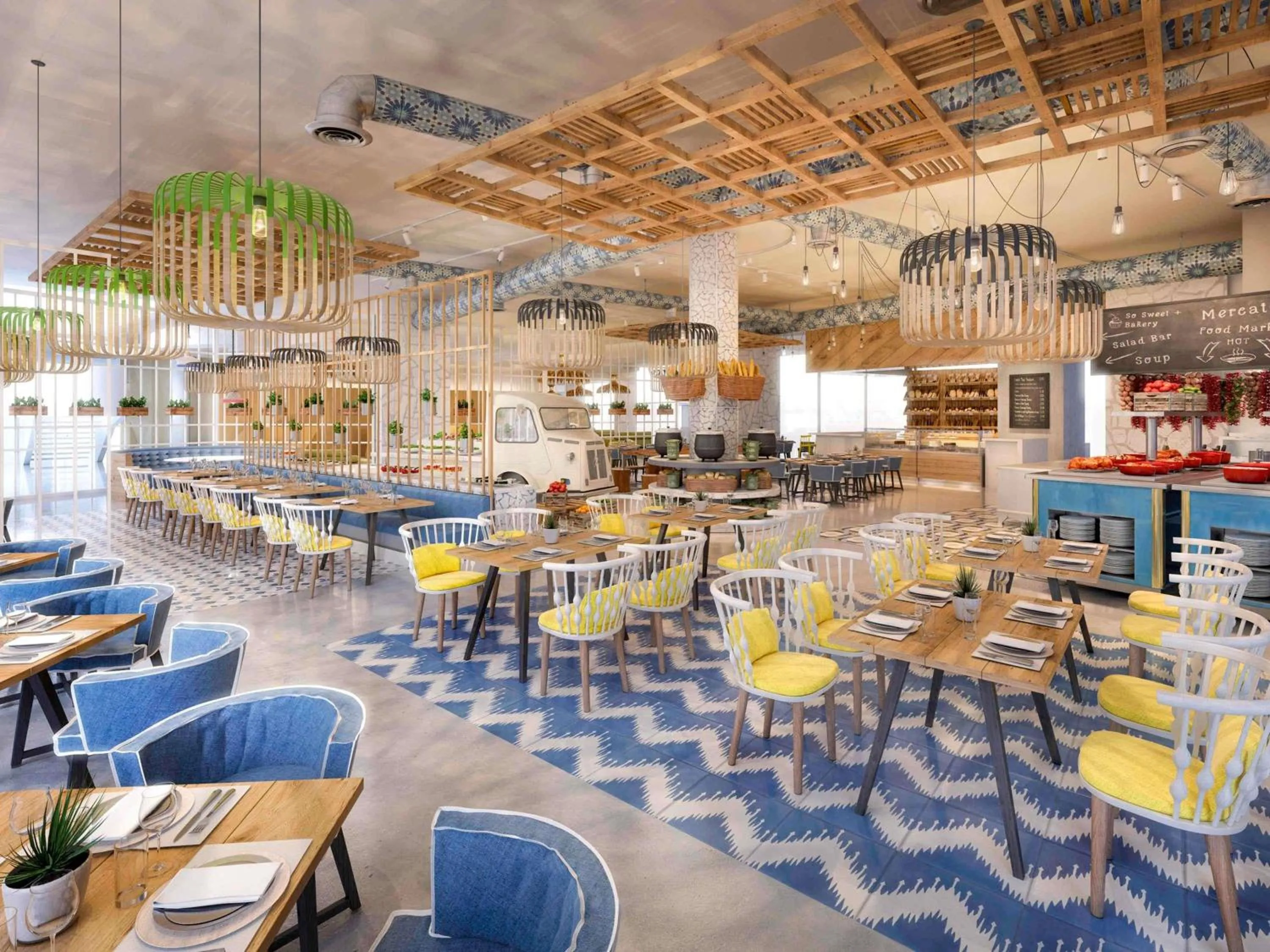 Restaurant/places to eat in Mövenpick Hotel & Apartments Ghala Muscat