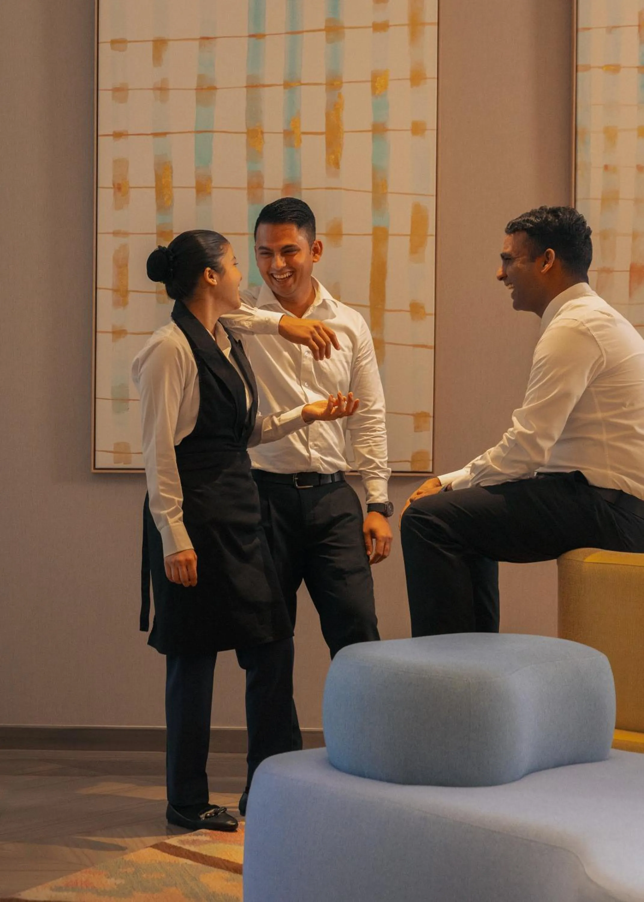 Staff in Mövenpick Hotel & Apartments Ghala Muscat