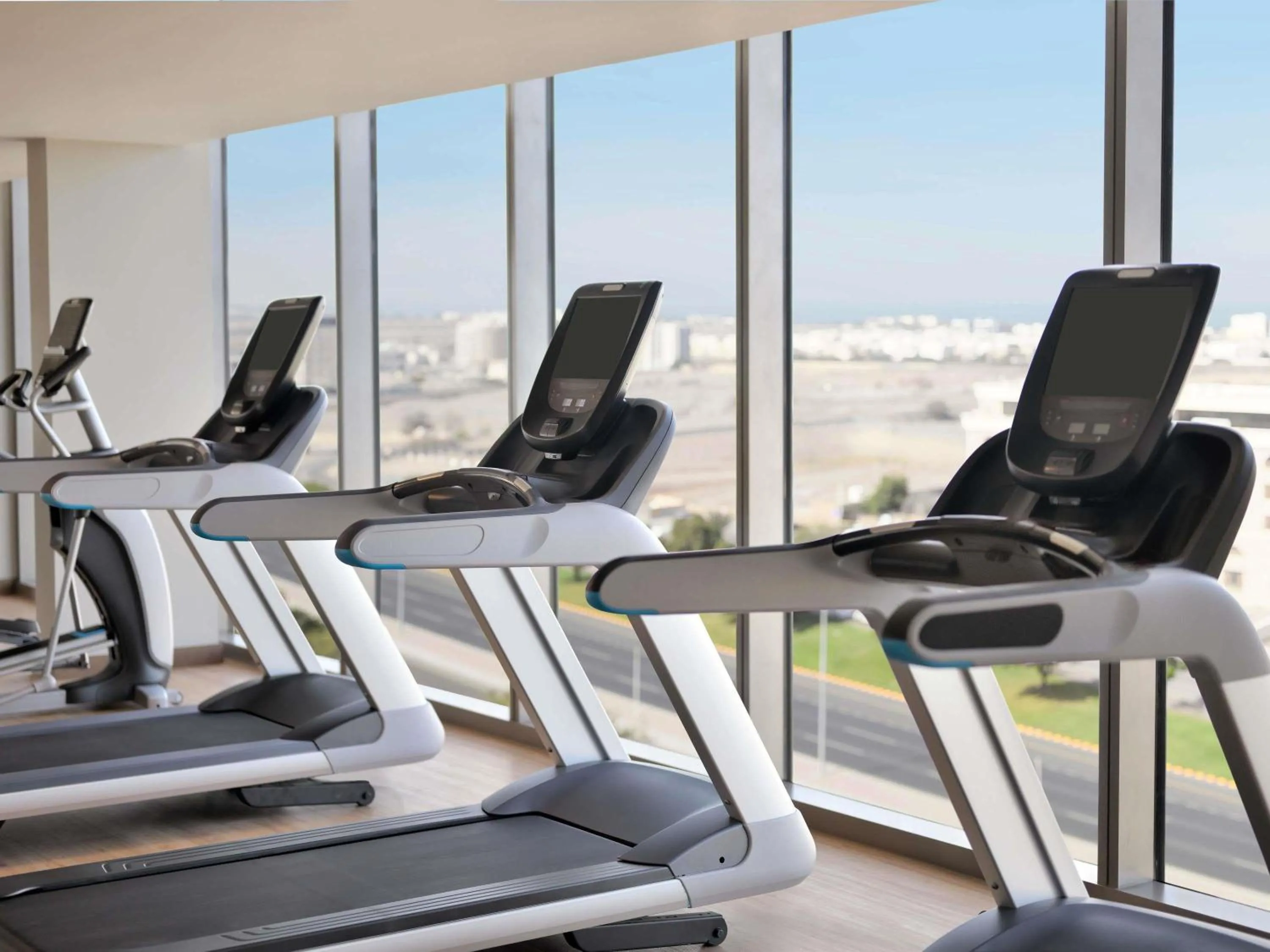 Fitness centre/facilities in Mövenpick Hotel & Apartments Ghala Muscat