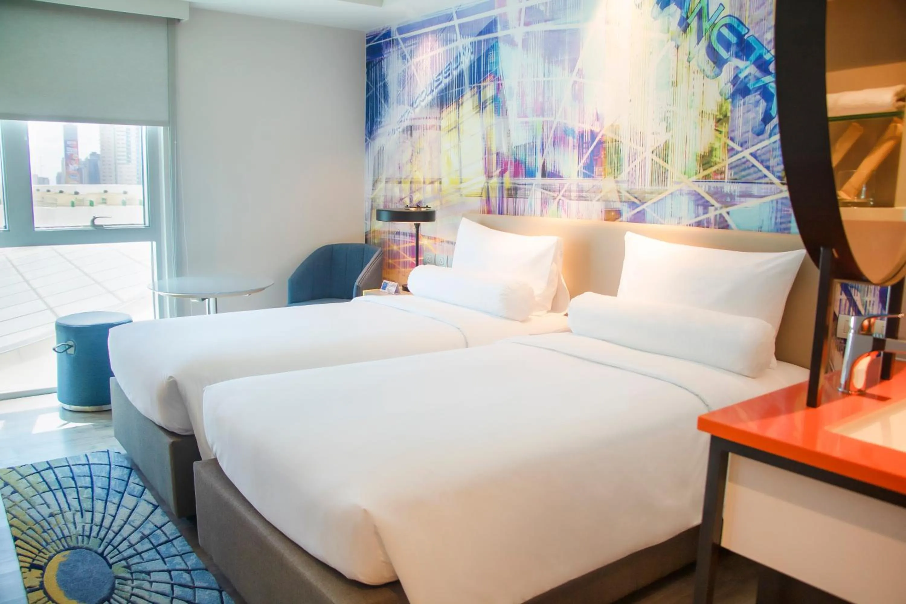 Bedroom, Bed in ibis Styles Manila Araneta City
