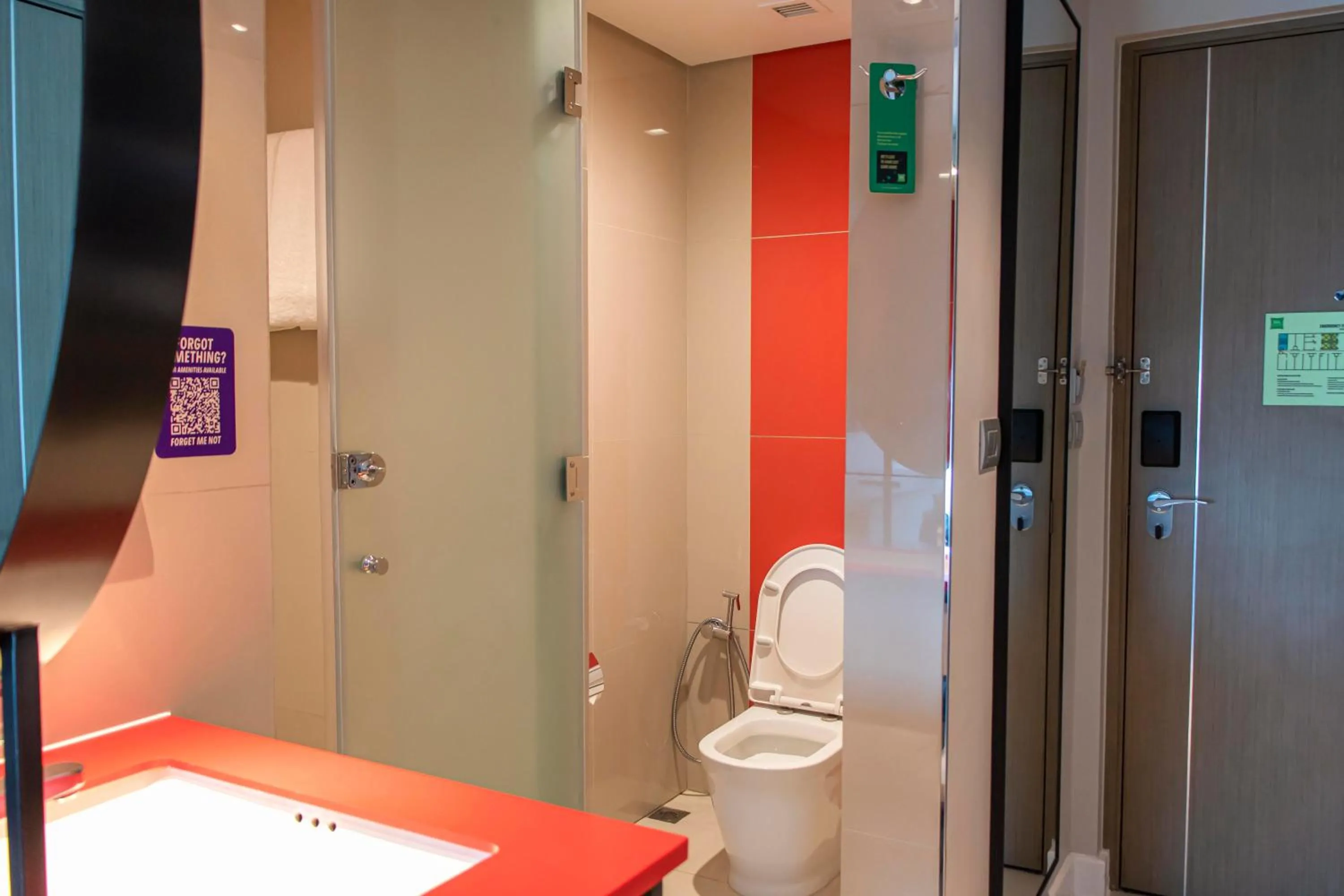 Bathroom in ibis Styles Manila Araneta City