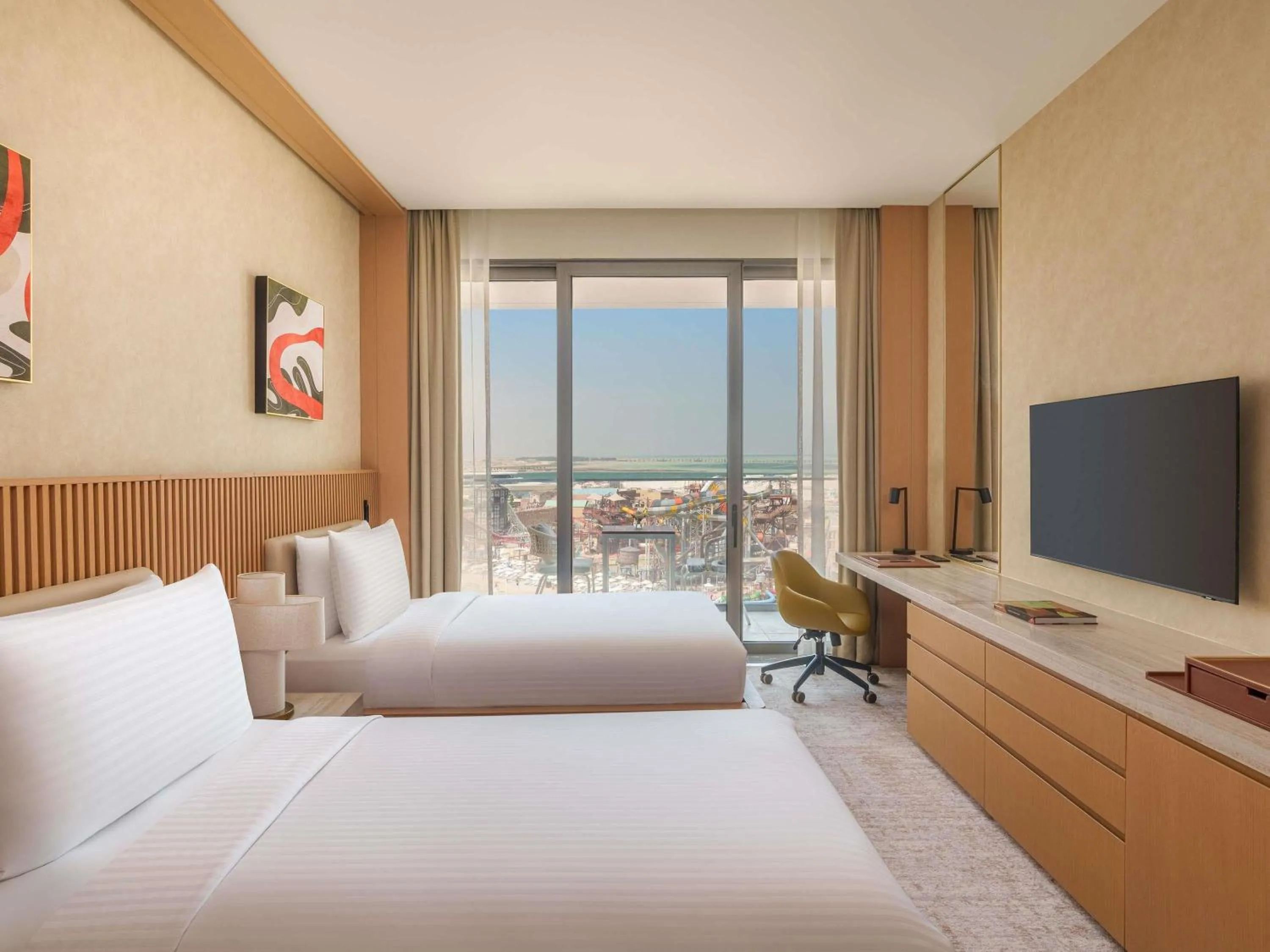 Bedroom, Bed in Rixos Premium Qetaifan Island North