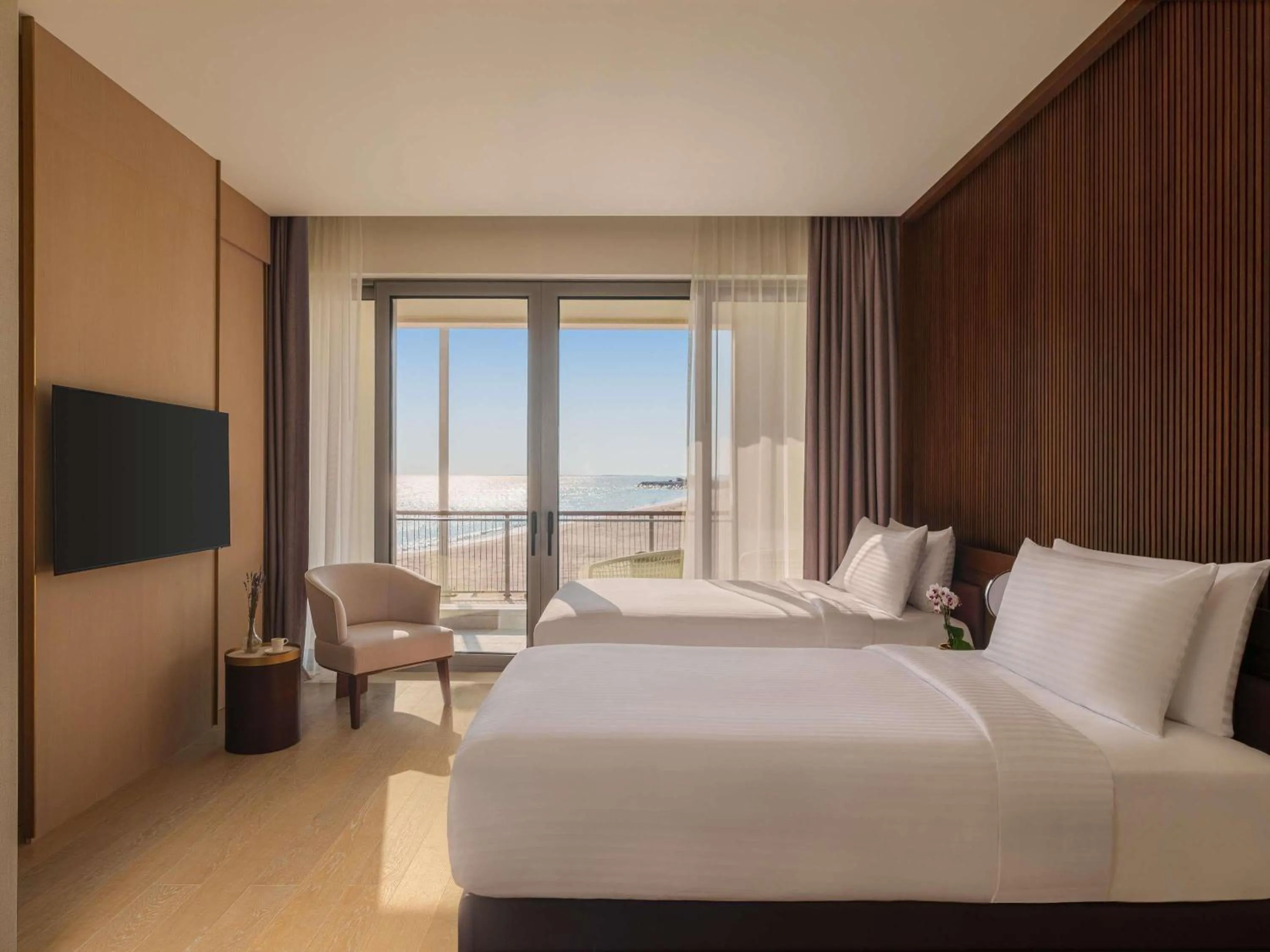 Bedroom, Bed in Rixos Premium Qetaifan Island North