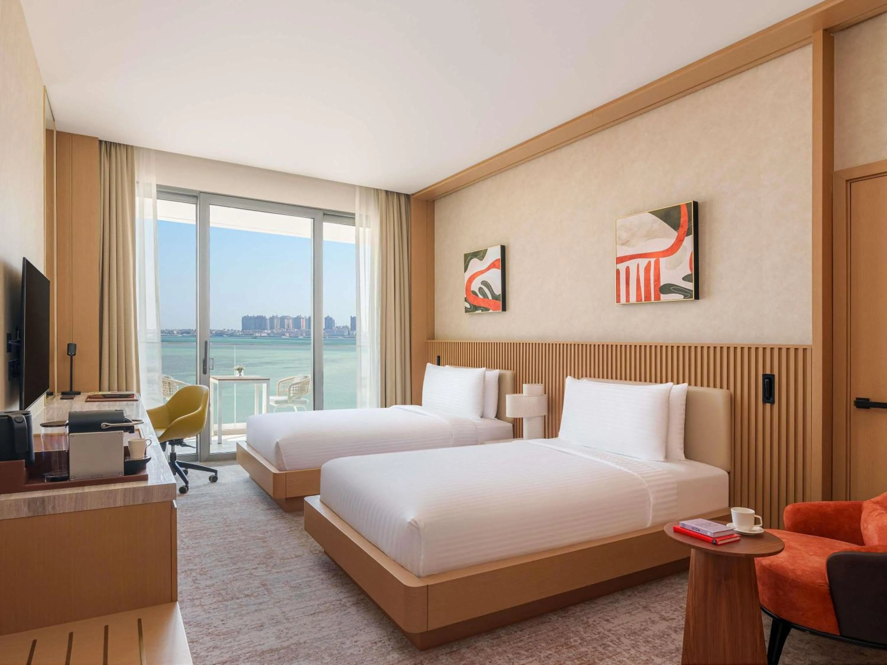 Bedroom, Bed in Rixos Premium Qetaifan Island North