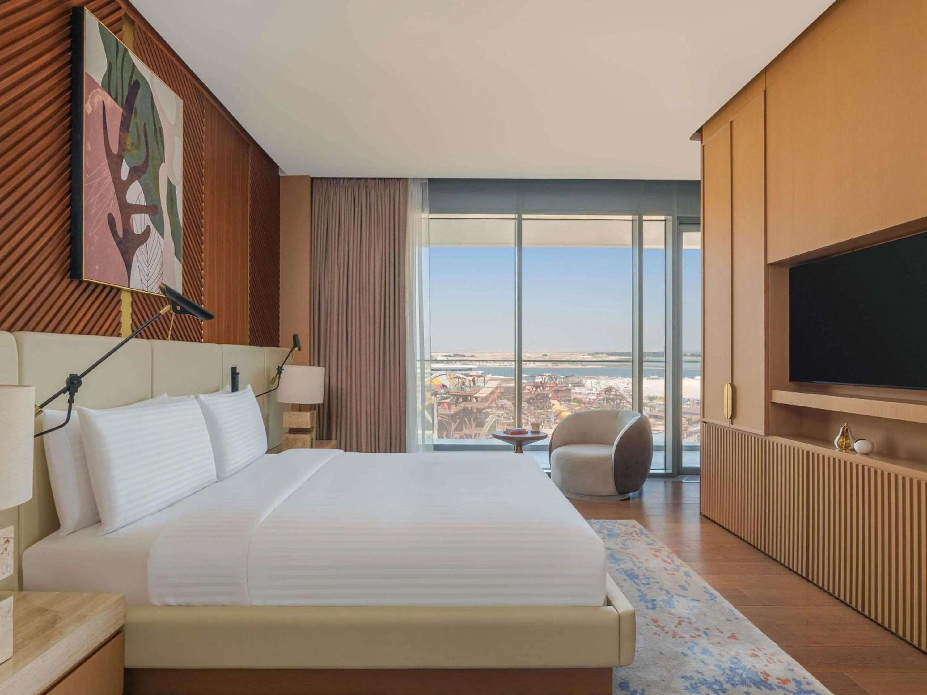 Bedroom, Bed in Rixos Premium Qetaifan Island North