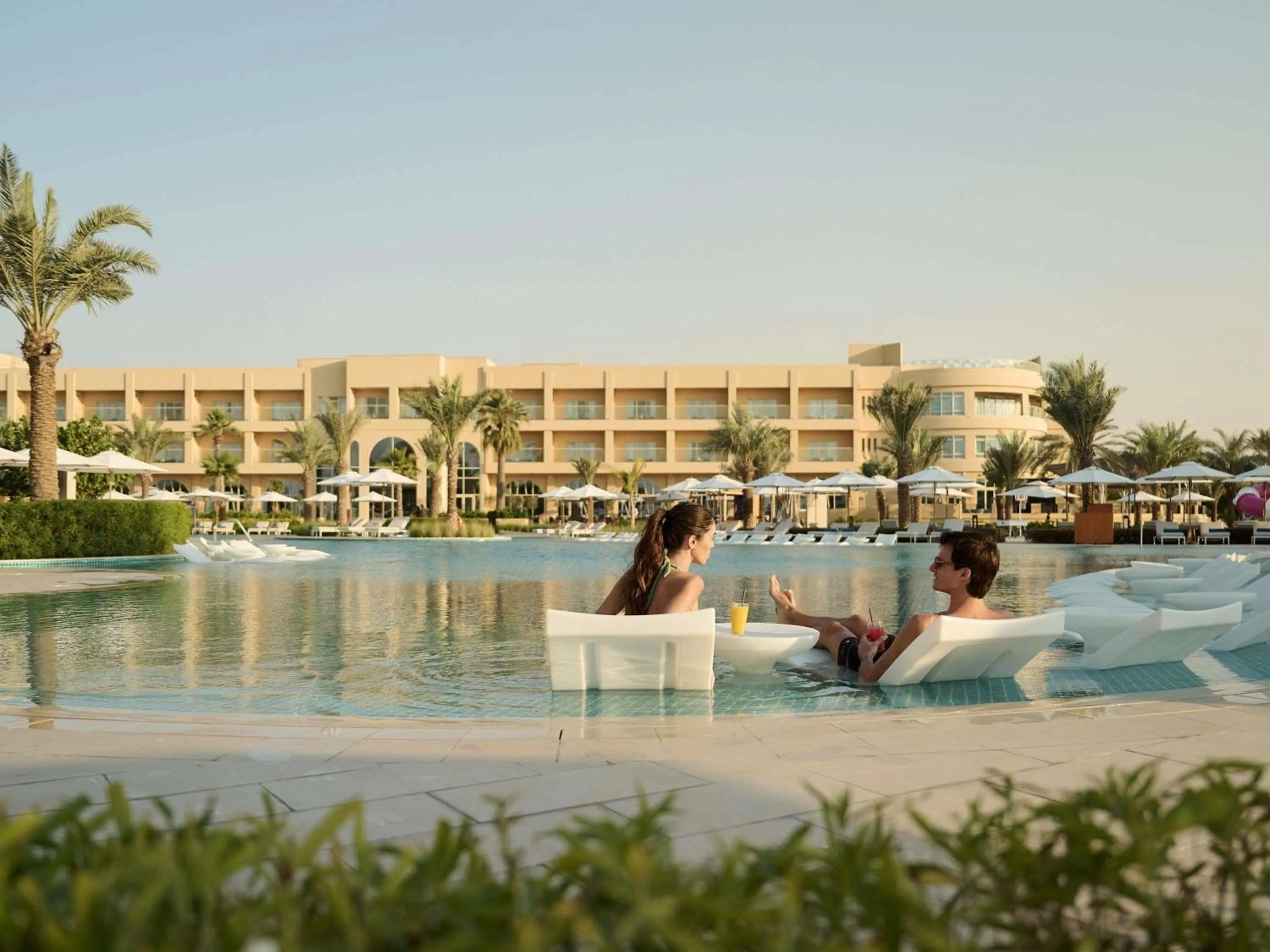 Pool view in Sofitel Al Hamra Beach Resort