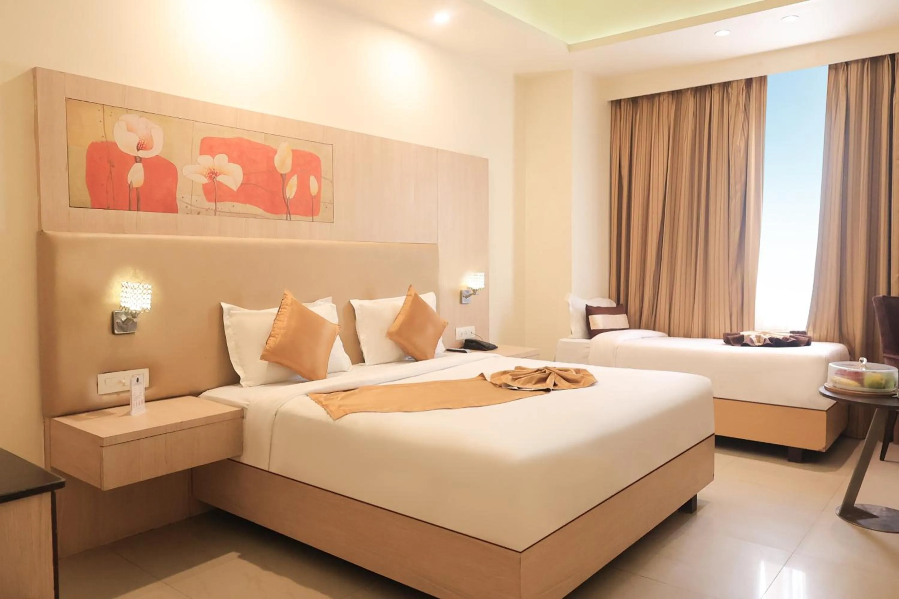 Bedroom, Bed in Ecko Lite MARS Hotel, Amritsar