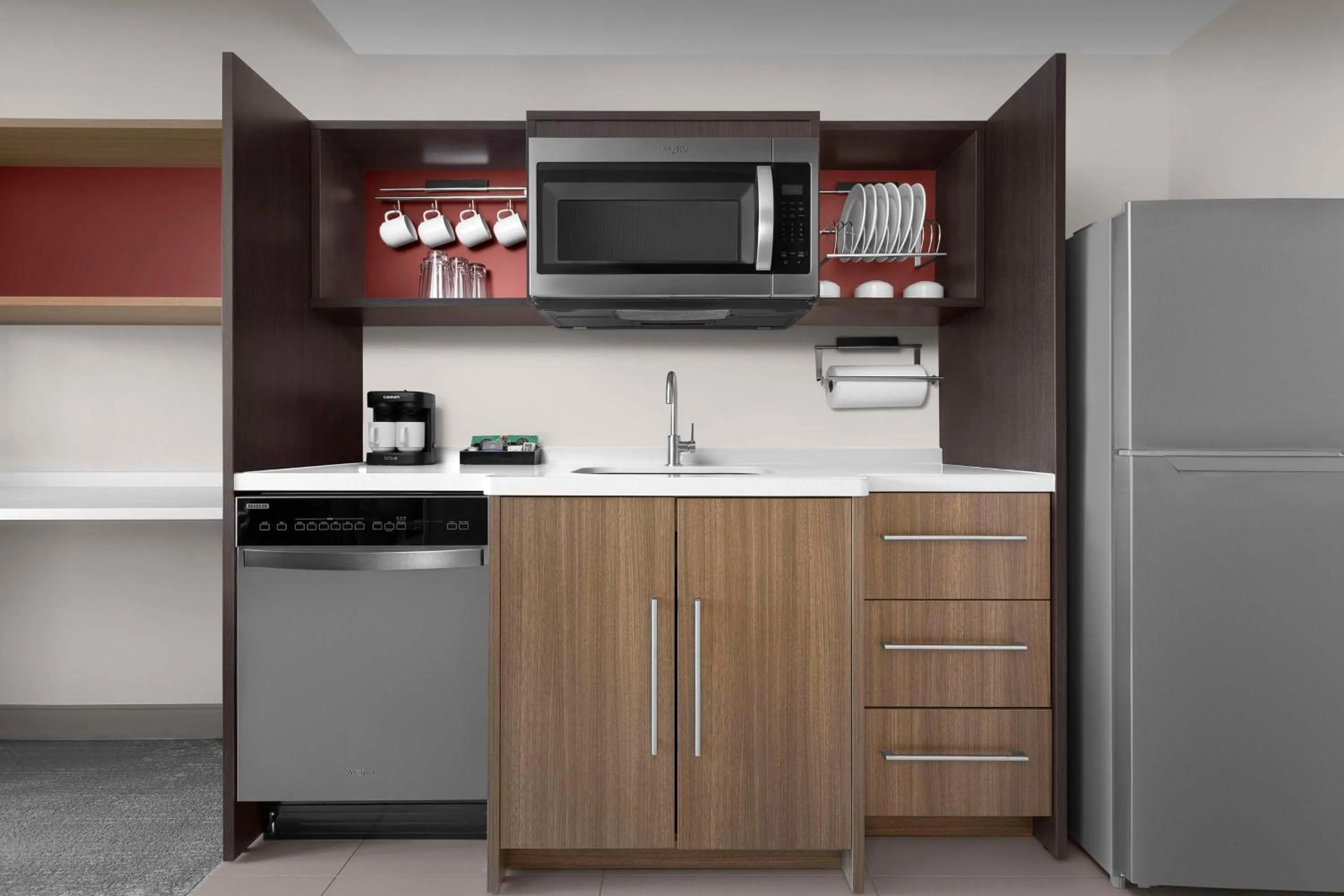 Kitchen or kitchenette in Home2 Suites By Hilton Falls Church