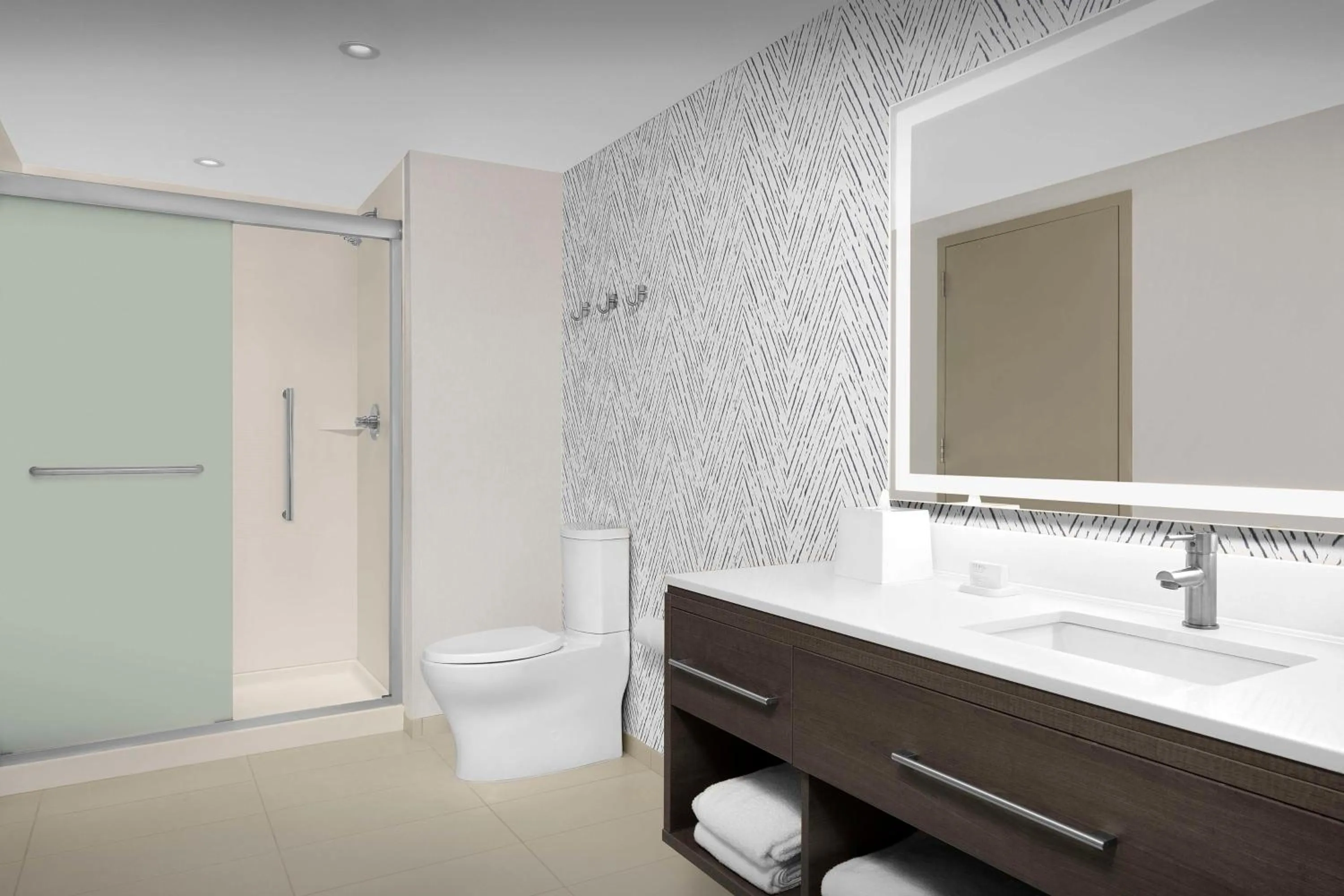 Bathroom in Home2 Suites By Hilton Falls Church