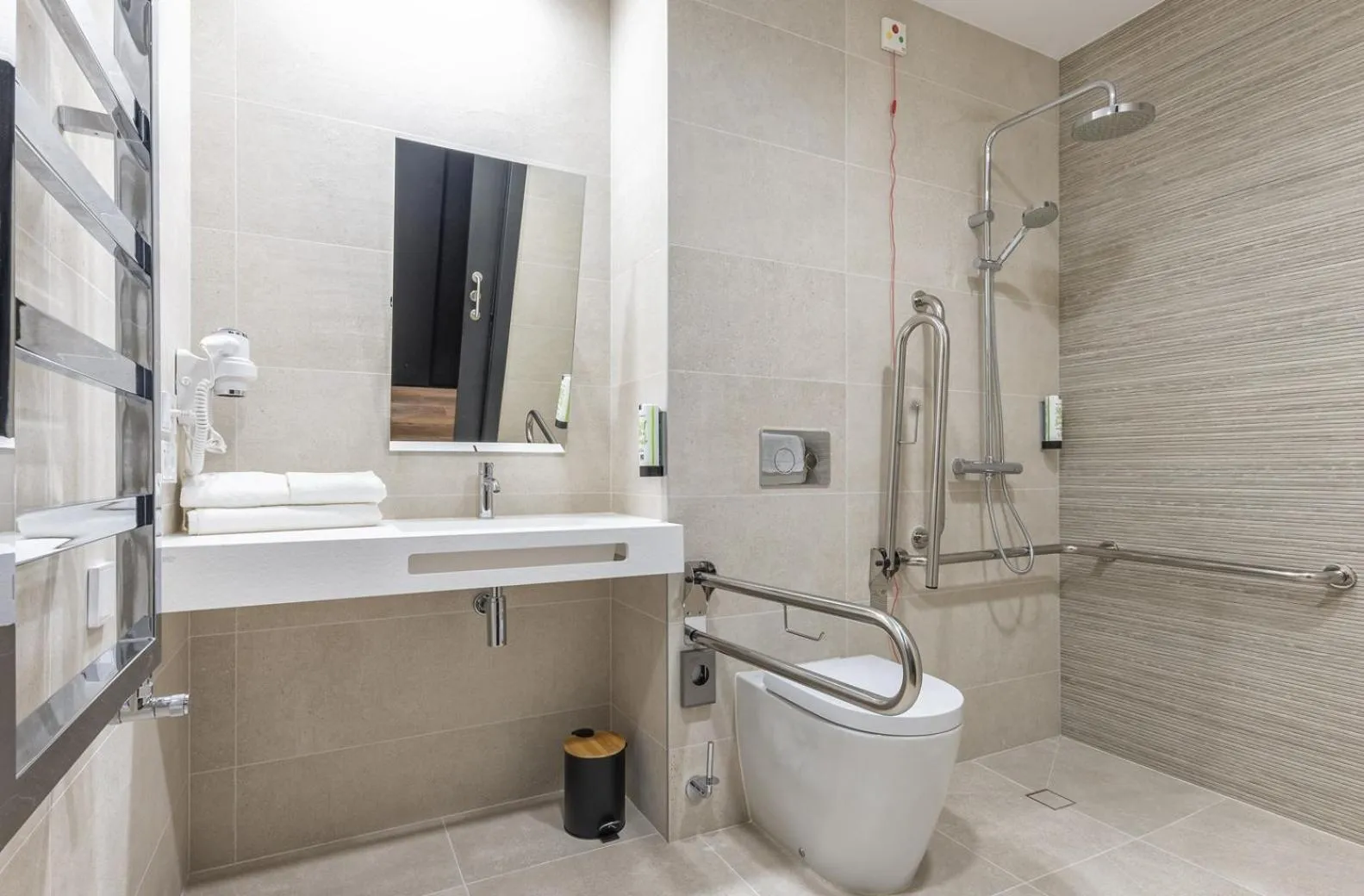 Shower in Hotel Villa Universitaria