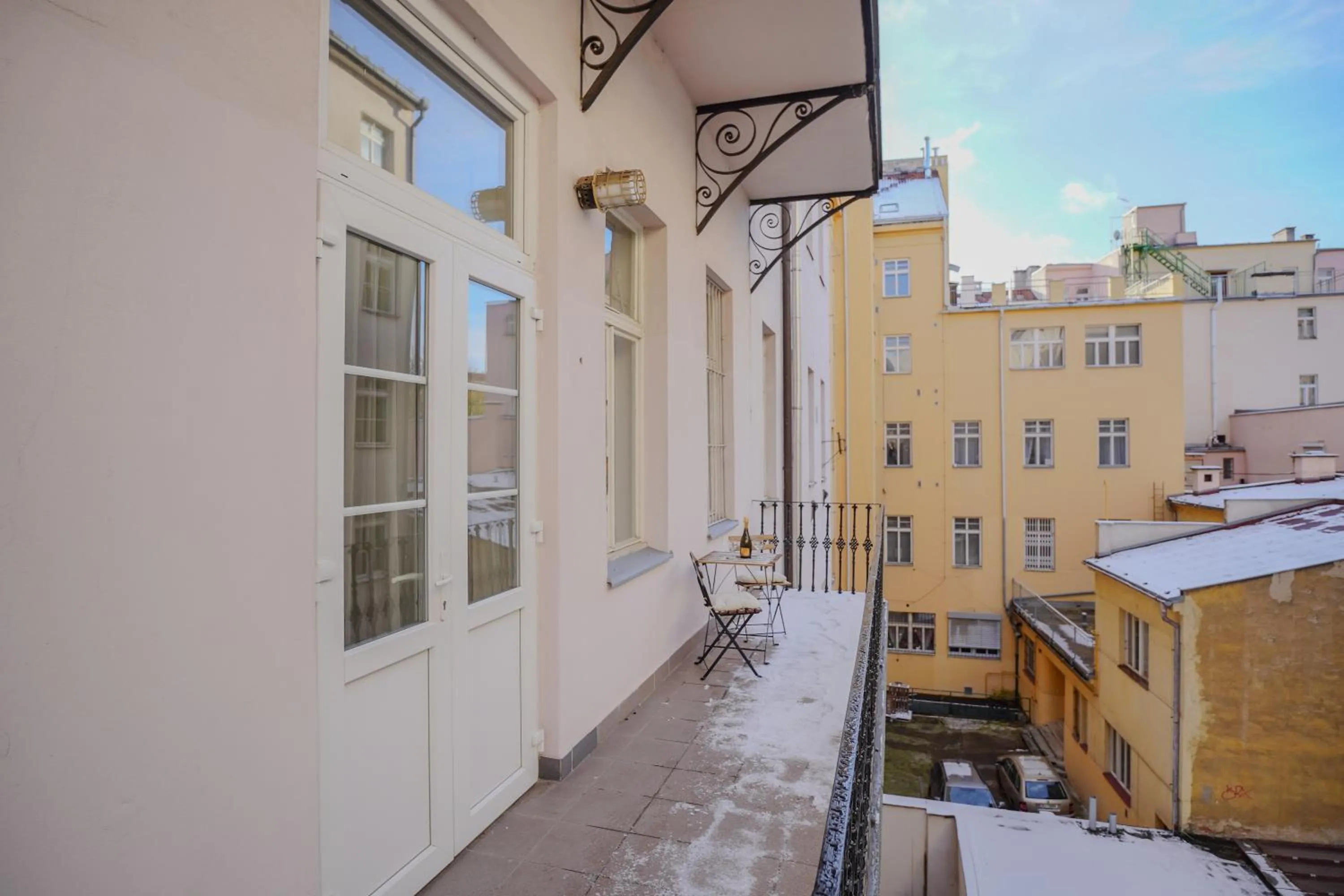 Patio in Elegant & Stylish Center Apartments!