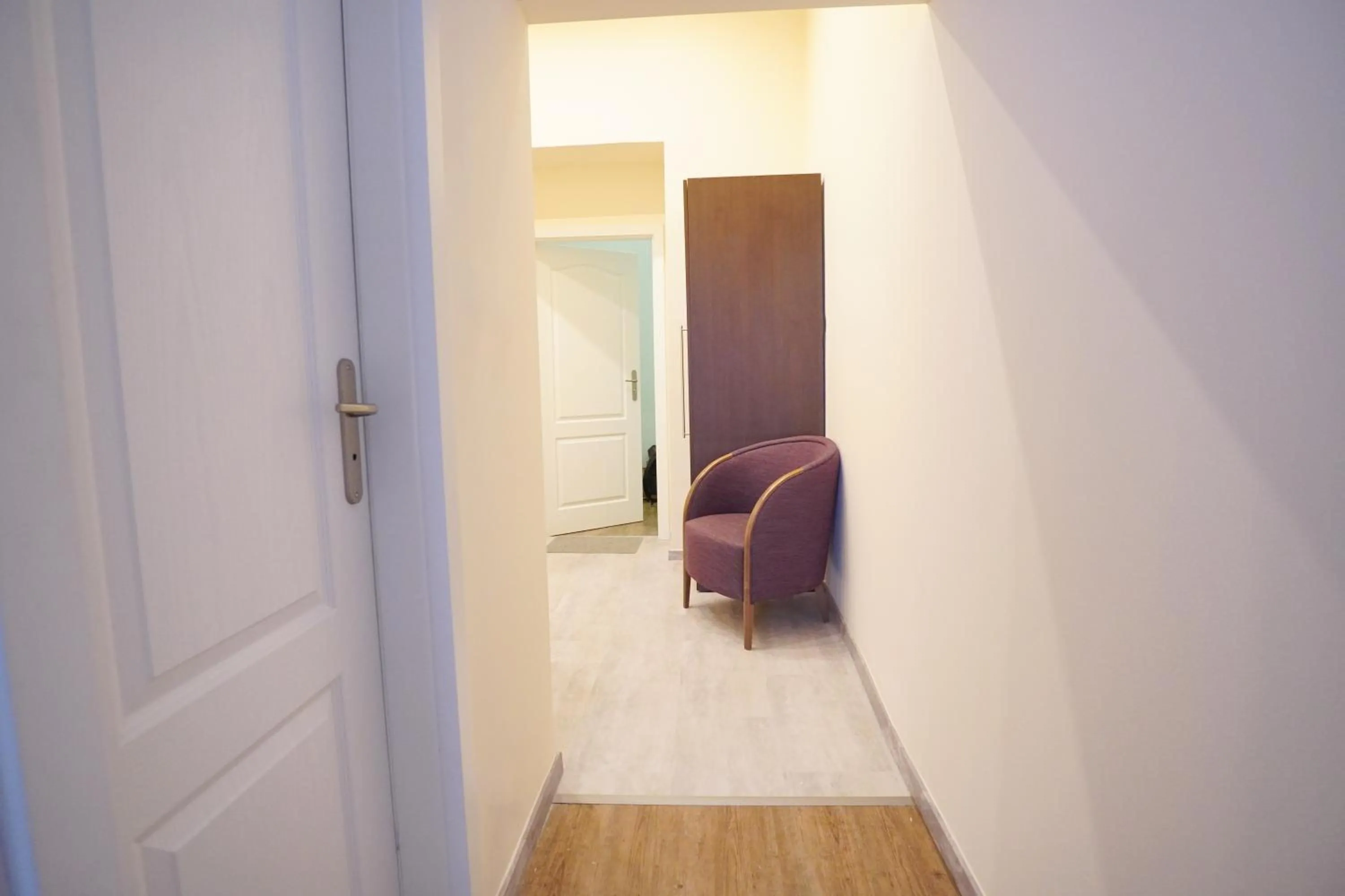 Seating area in Elegant & Stylish Center Apartments!