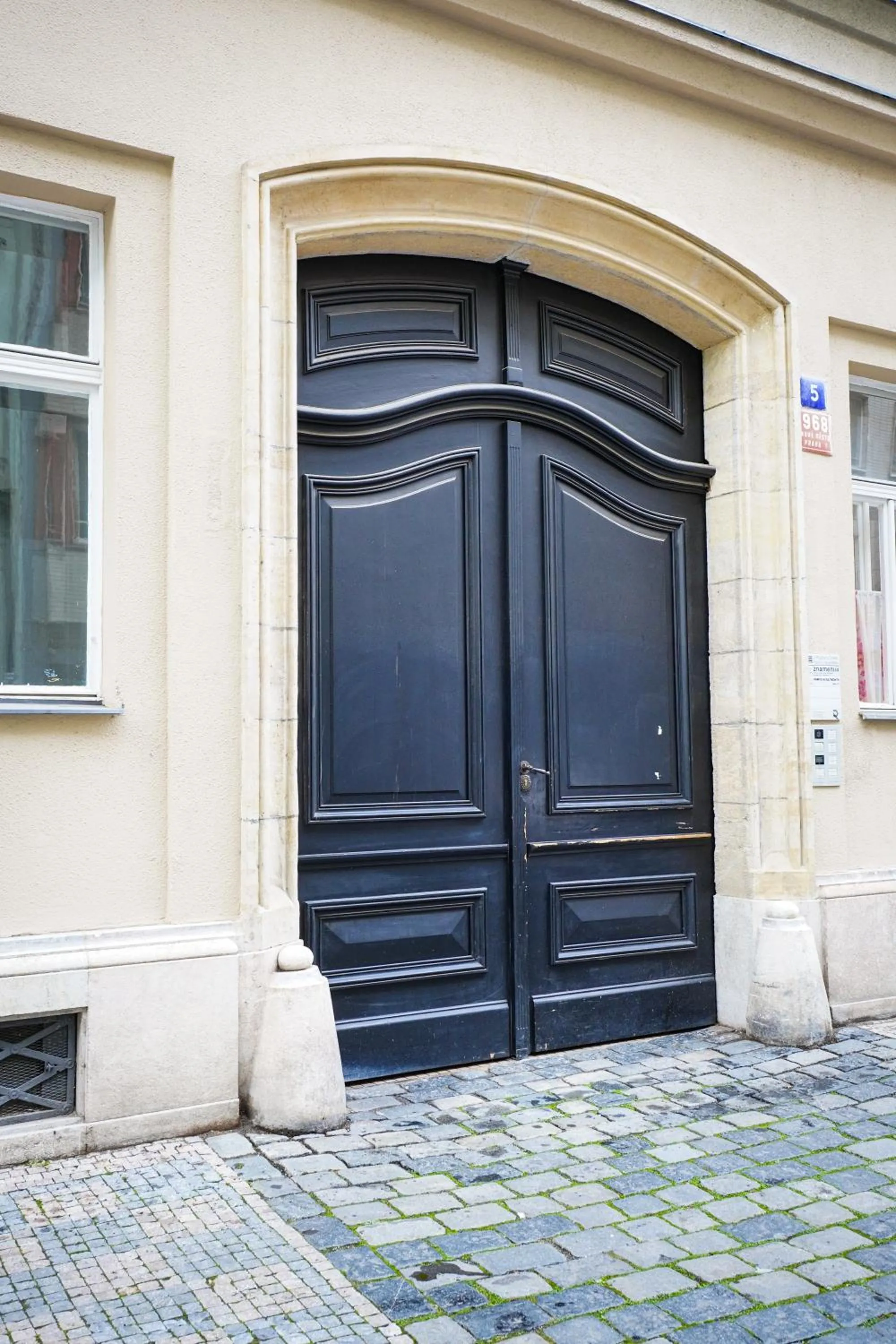 Facade/entrance in Elegant & Stylish Center Apartments!