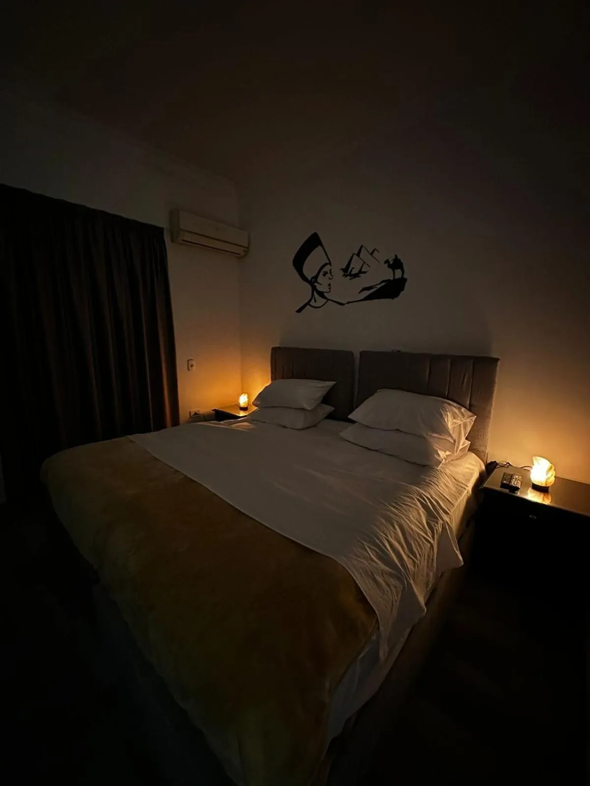 Bed in K Boutique Hotel MedSpa-Pyramids & Grand Egyptian Museum