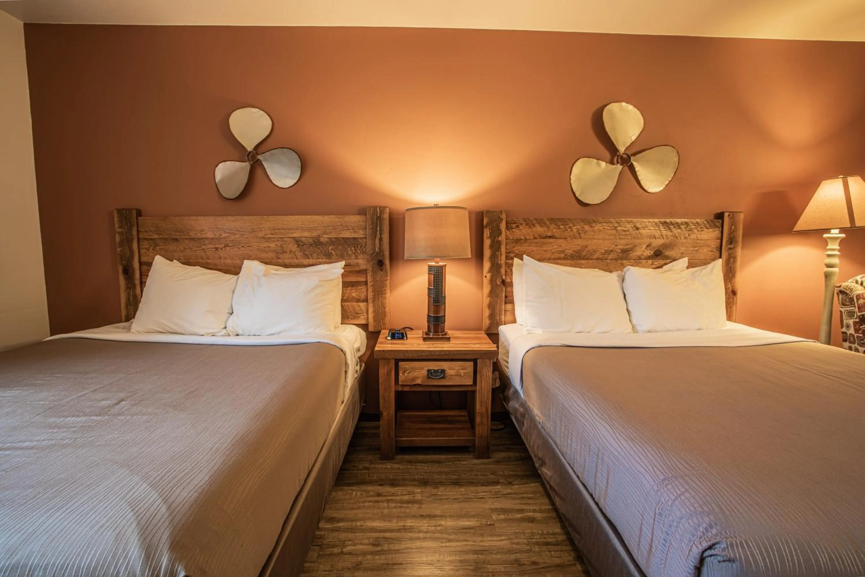 Bed in Open Hearth Lodge