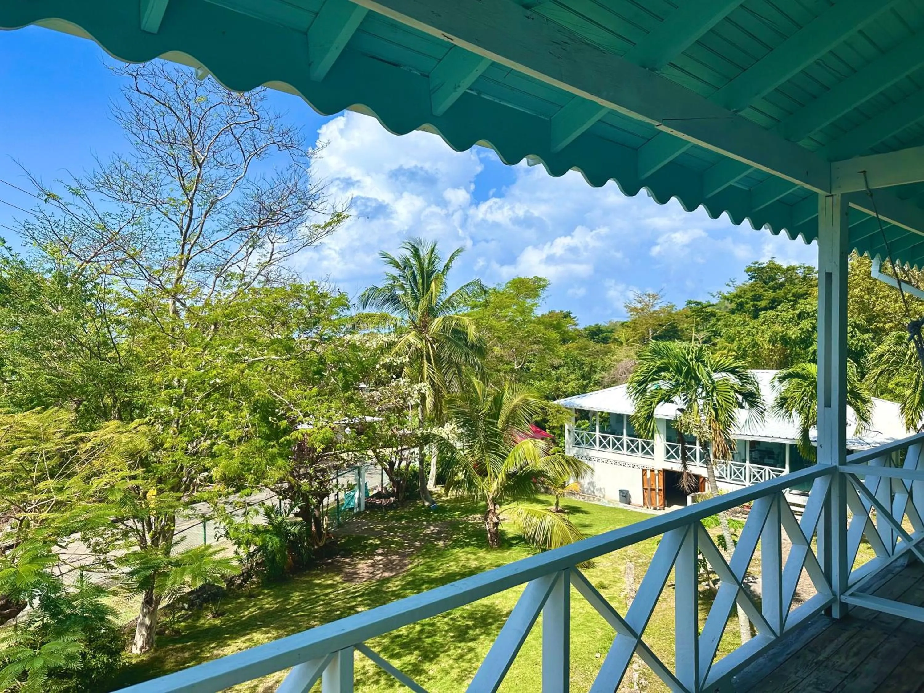 Garden view in South West Bay Cabañas