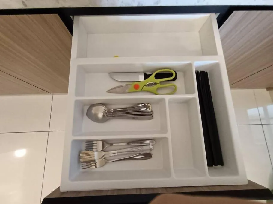 Kitchen or kitchenette in The Horizon Ipoh Dual L13 by Grab A Stay