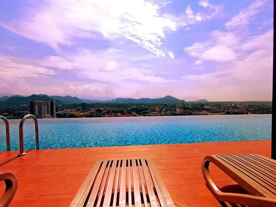 Swimming pool in The Horizon Ipoh Dual L13 by Grab A Stay