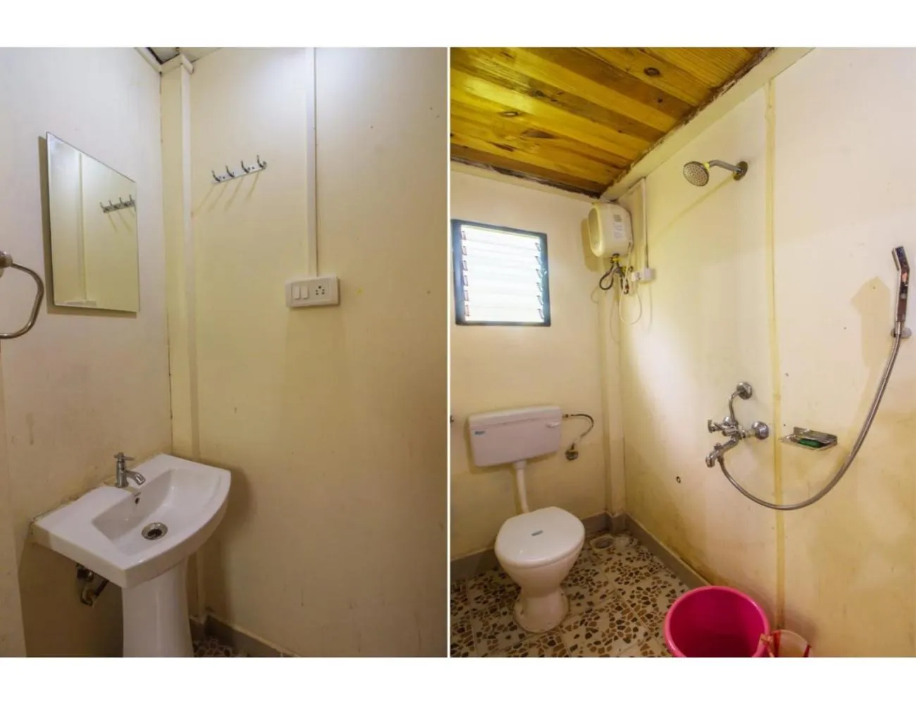 Bathroom in Mermaid Resort, Arambol, Goa