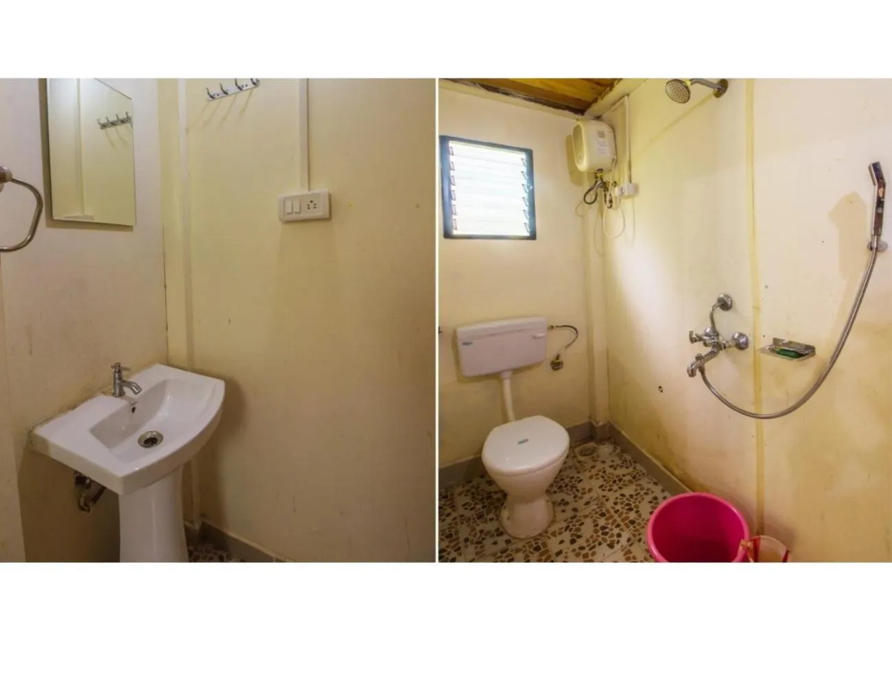 Bathroom in Mermaid Resort, Arambol, Goa