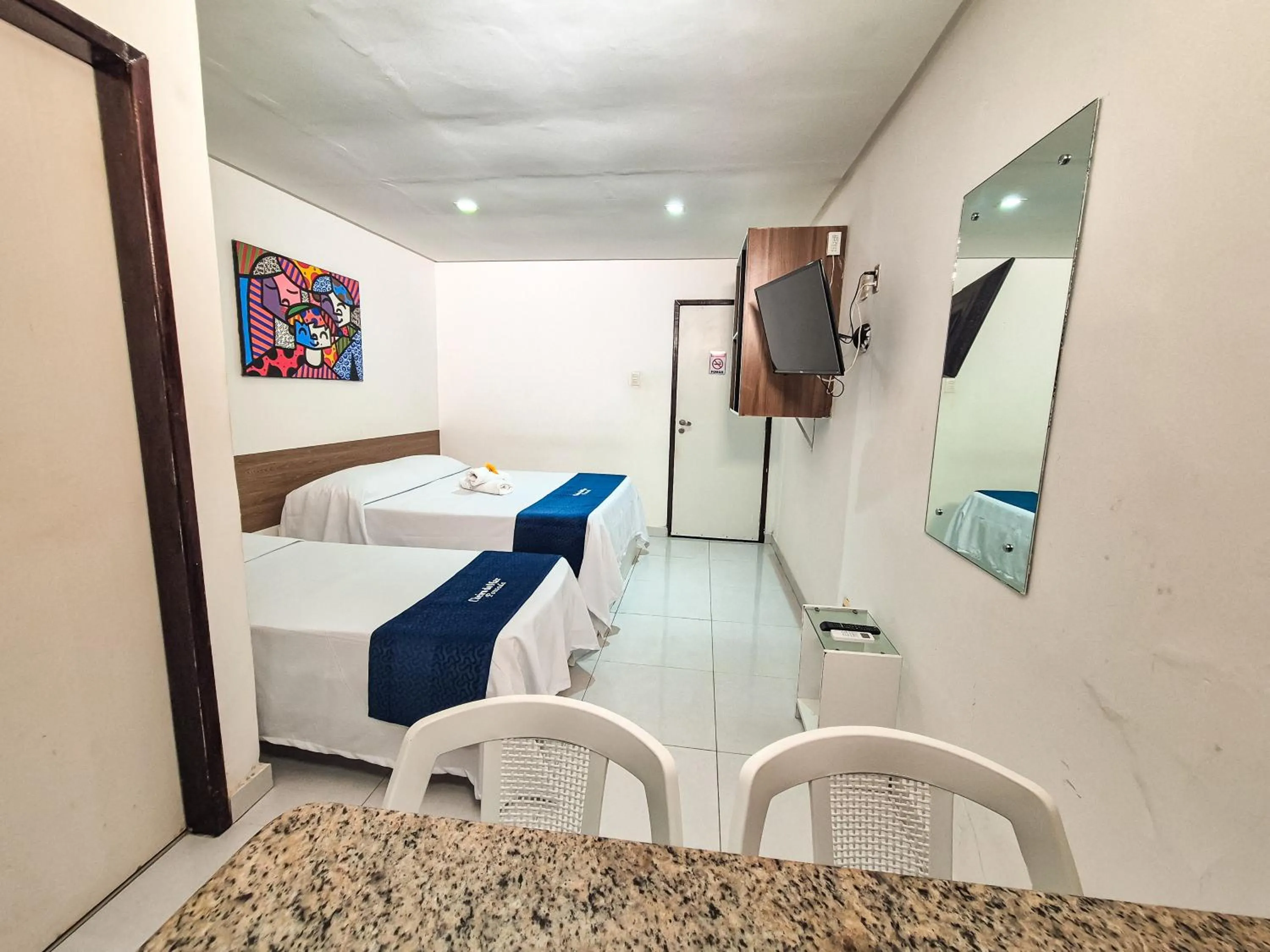 Bed in Pousada Cheiro do Mar