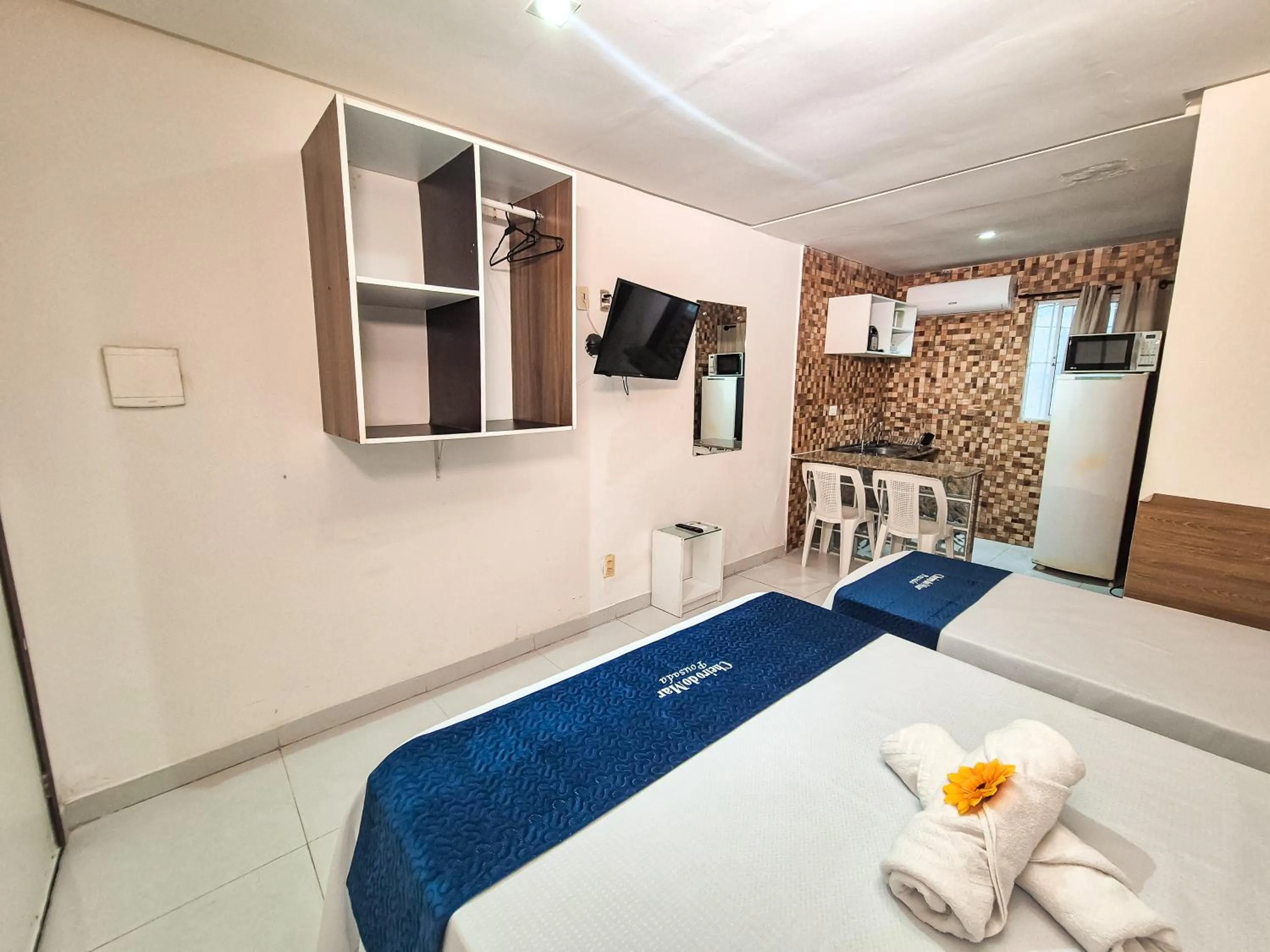 Bed in Pousada Cheiro do Mar