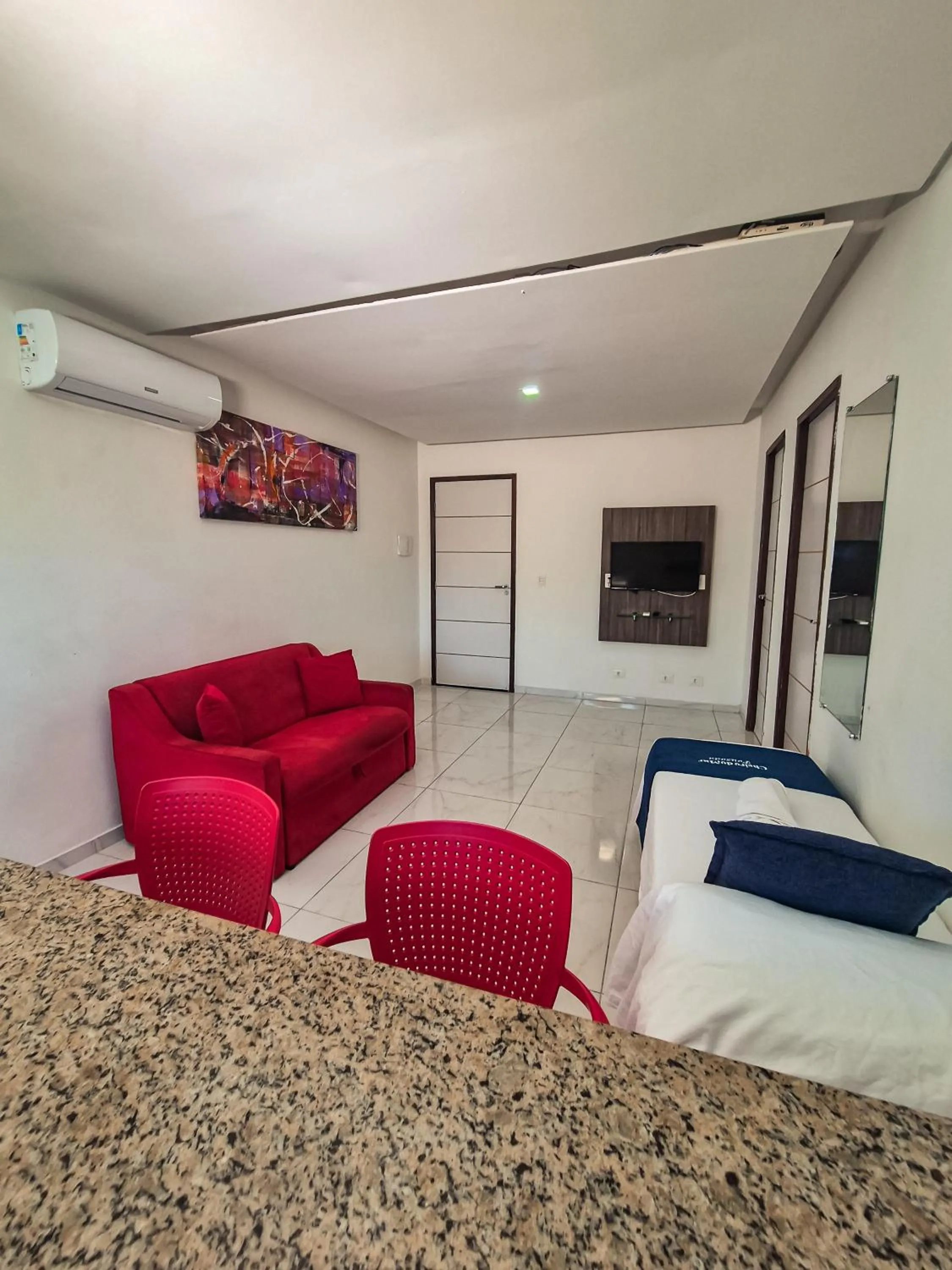 Bed in Pousada Cheiro do Mar